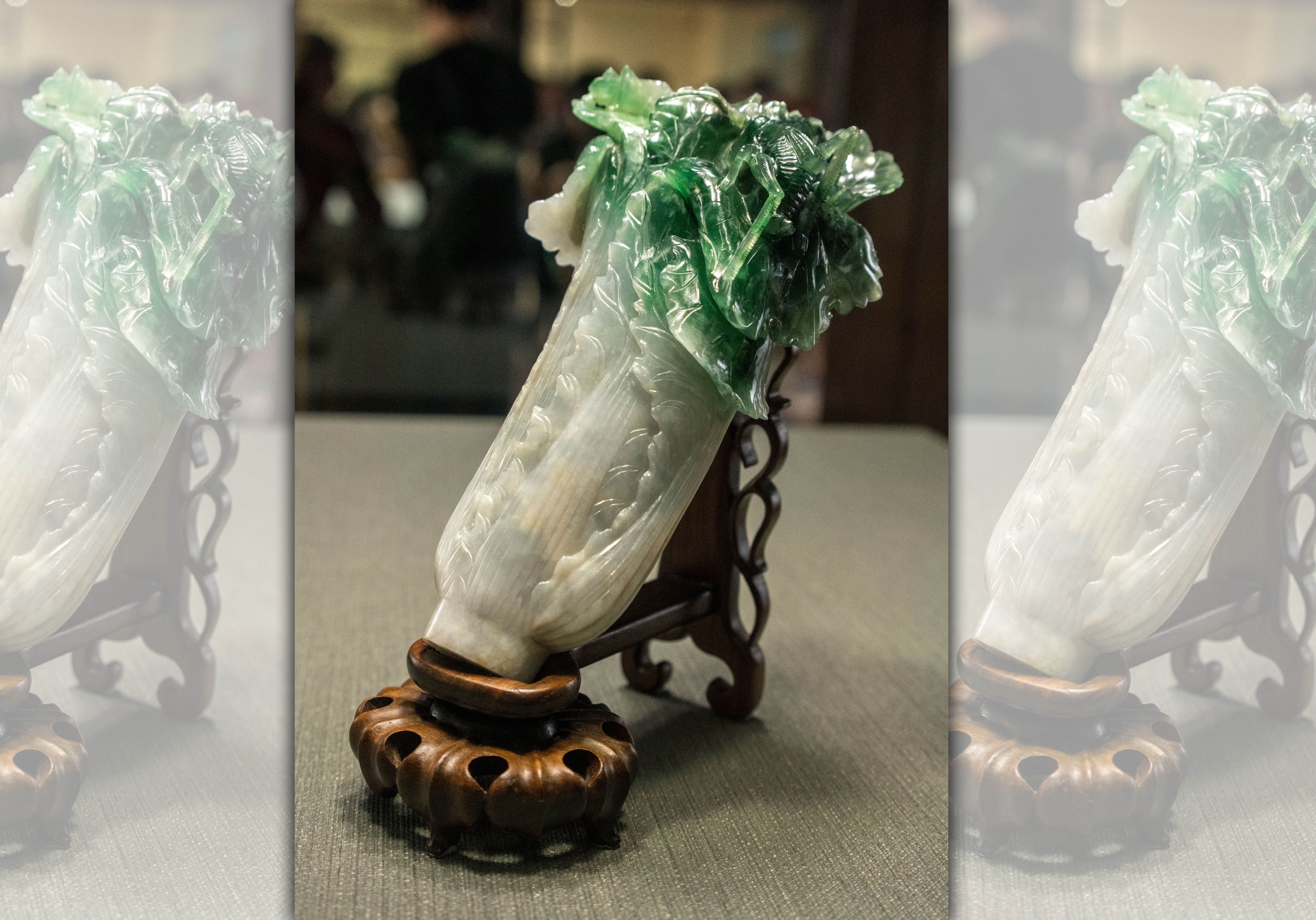 翠玉白菜為故宮三寶之一，是訪故宮的必看重點。（東方IC）