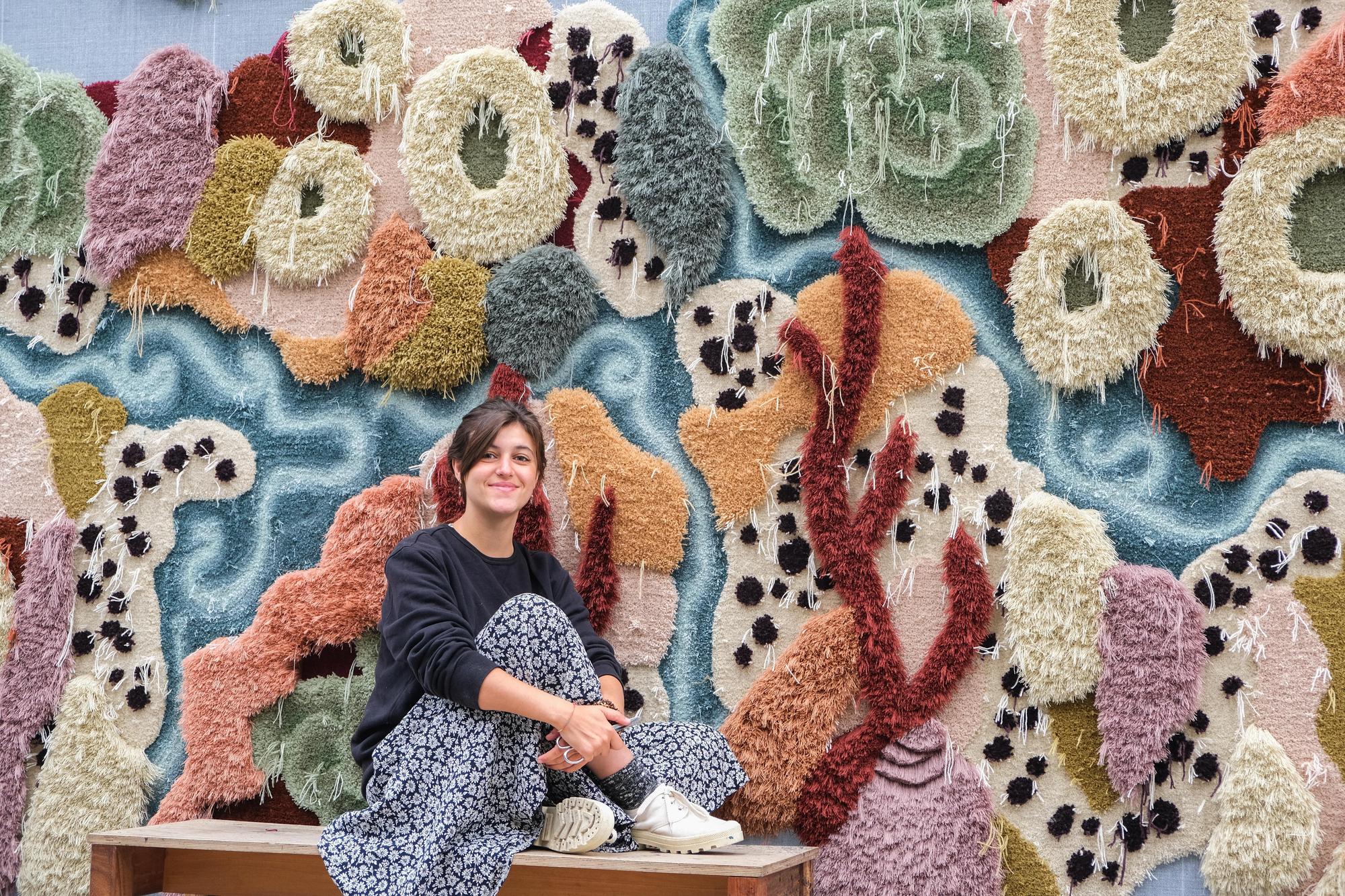 葡萄牙編織藝術家Vanessa Barragão來台出席「onefifteen初衣食午海洋編織藝術展」。（初衣食午提供）