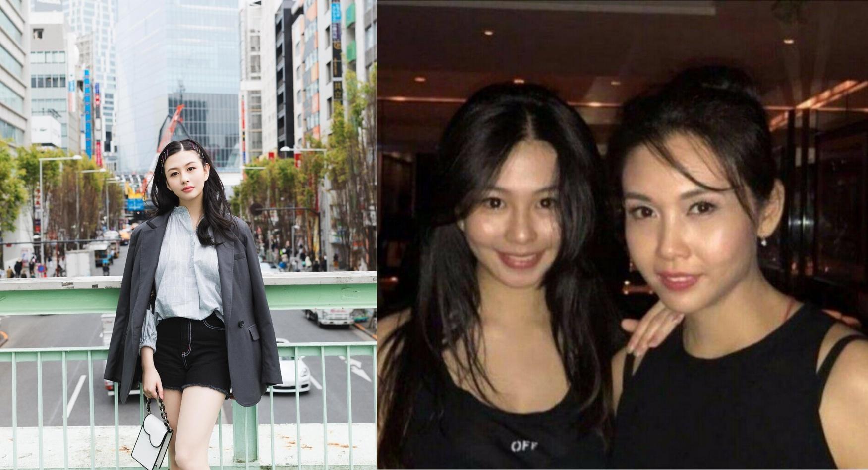 邱淑貞的大女兒沈月被網友讚為「最靚星二代」。(合成沈月IG)