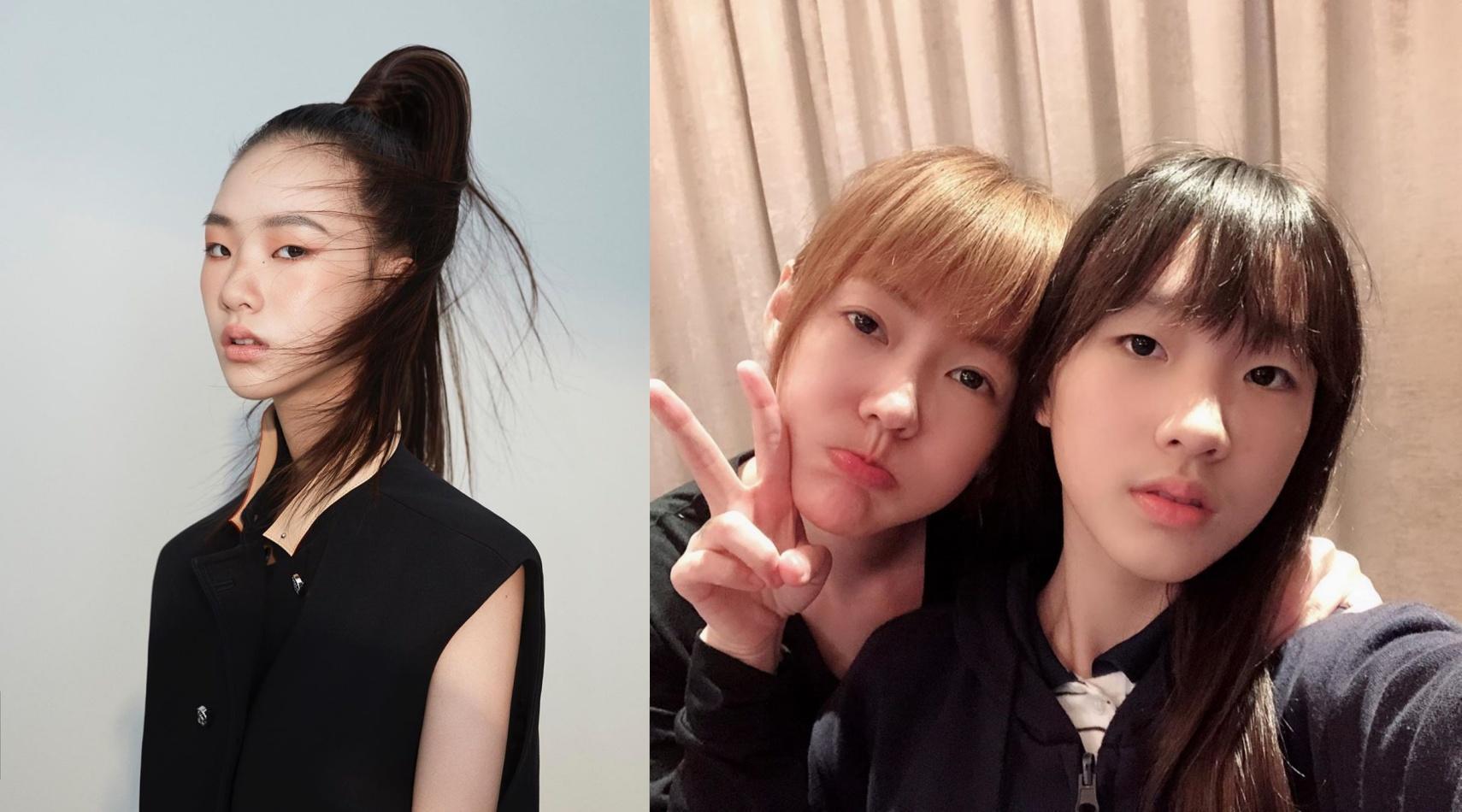 小S的大女兒許曦文單眼皮的素淡氣質,讓許多網友讚美像韓劇《鬼怪》女主角金高銀。(合成自許曦文 IG)