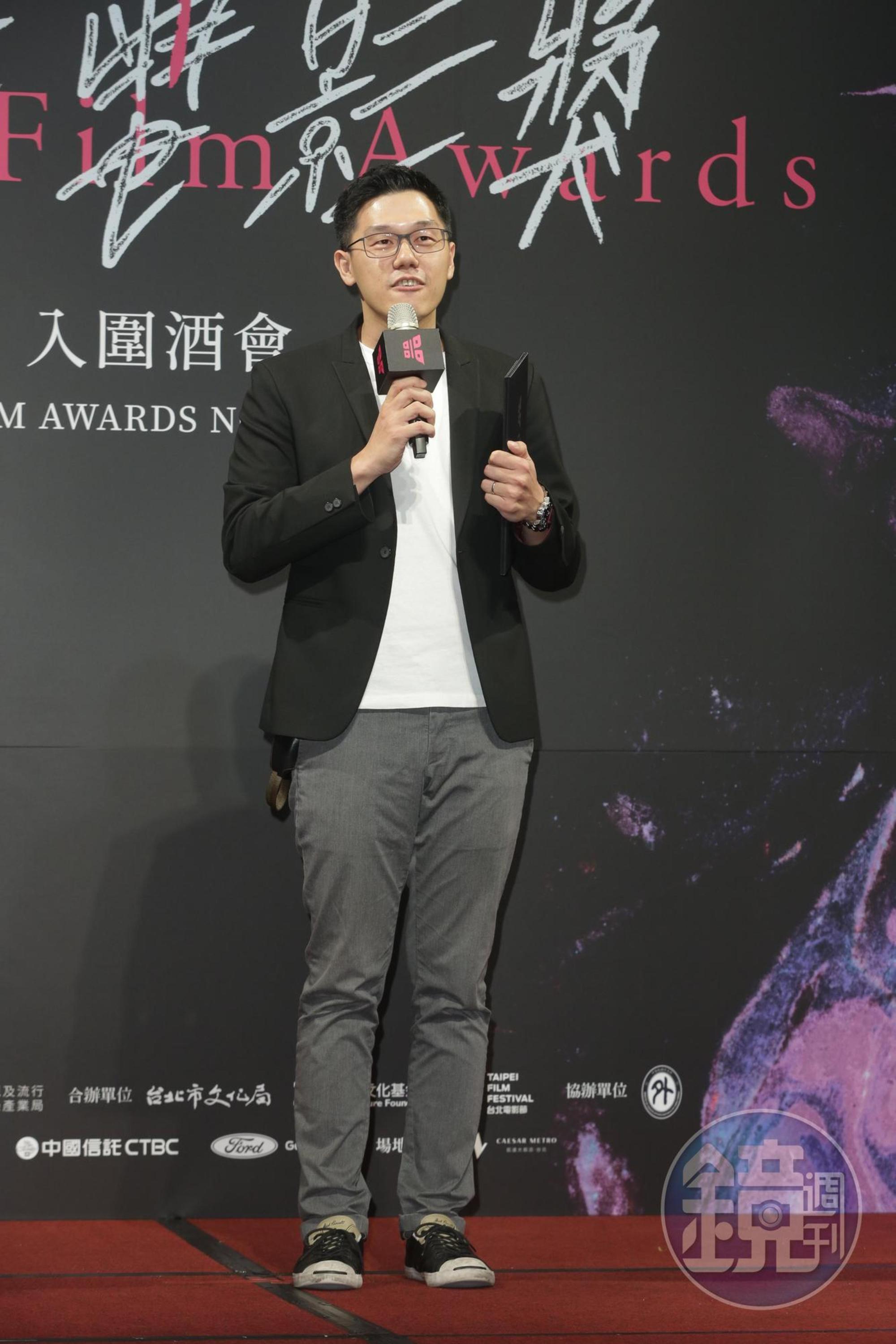導演王威翔以鏡文學與華文創打造《驚悚劇場》的《肇事者逃逸》短片，得到「尚映完片保險短片獎10萬元的獎勵金。