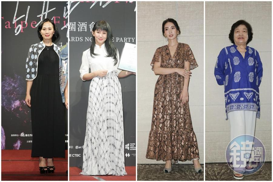 入圍本屆台北電影獎最佳女主角的5位演員，除了《人面魚紅衣小女孩外傳》的徐若瑄，都出席了入圍酒會。
