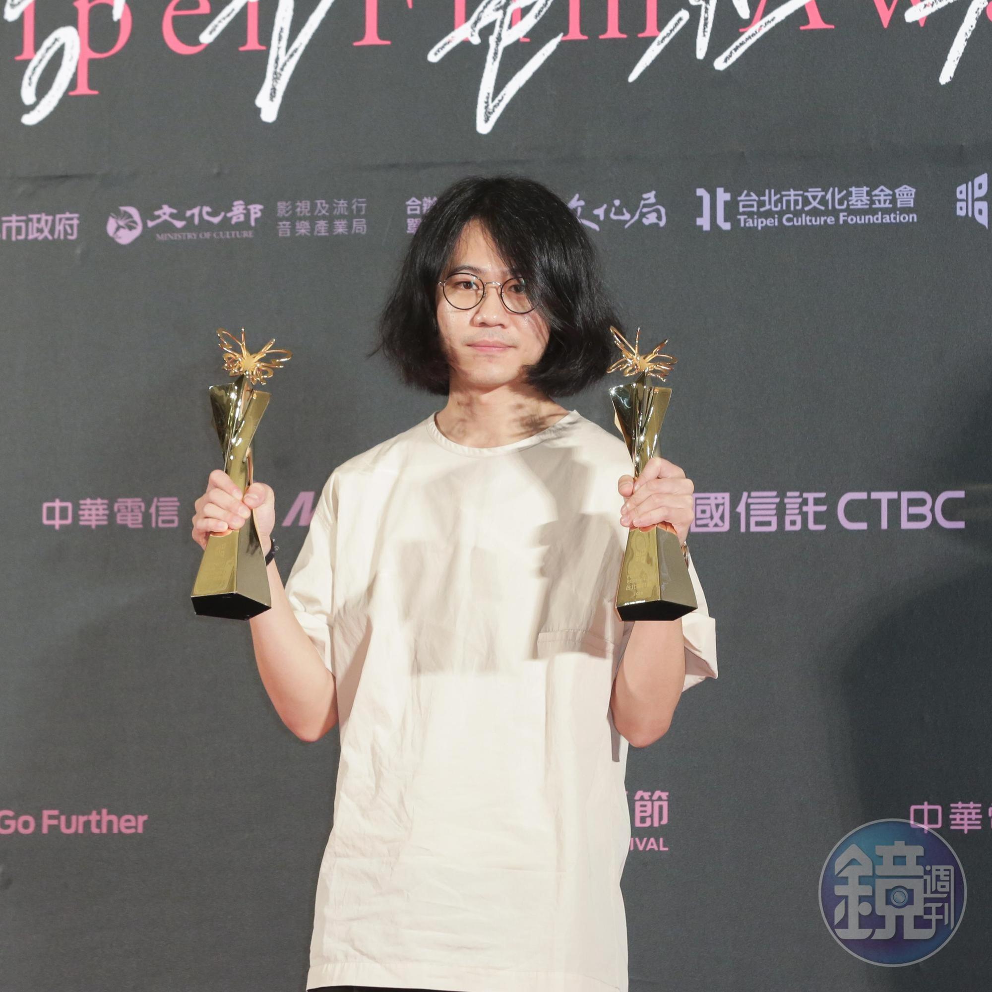 《當火車經過的時候》導演黃邦銓不只拿下最佳短片，奪得百萬首獎。 