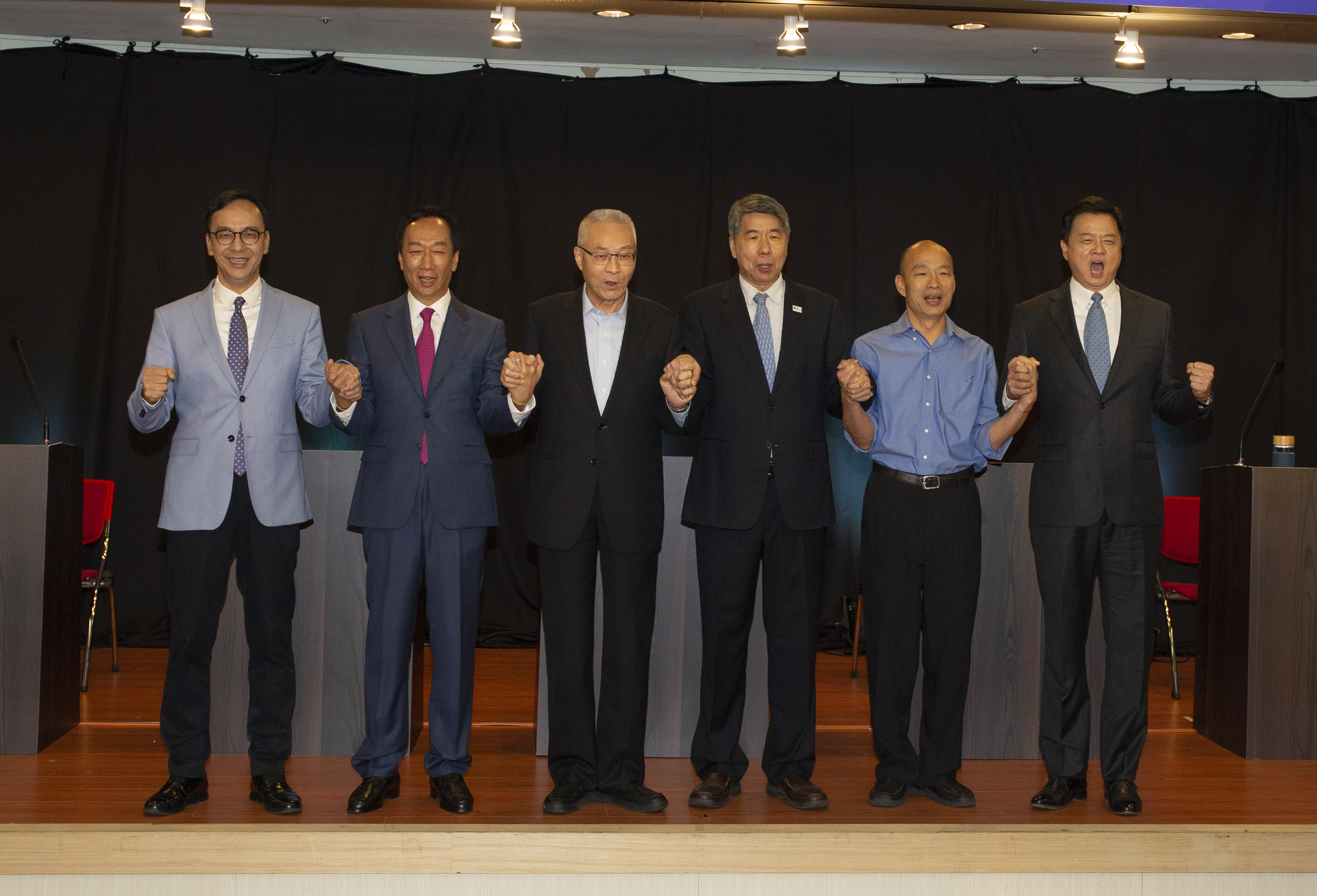 透過5家民調公司、7天的民調競逐，韓國瑜以44.8％出線，確定代表國民黨出戰2020總統大選。