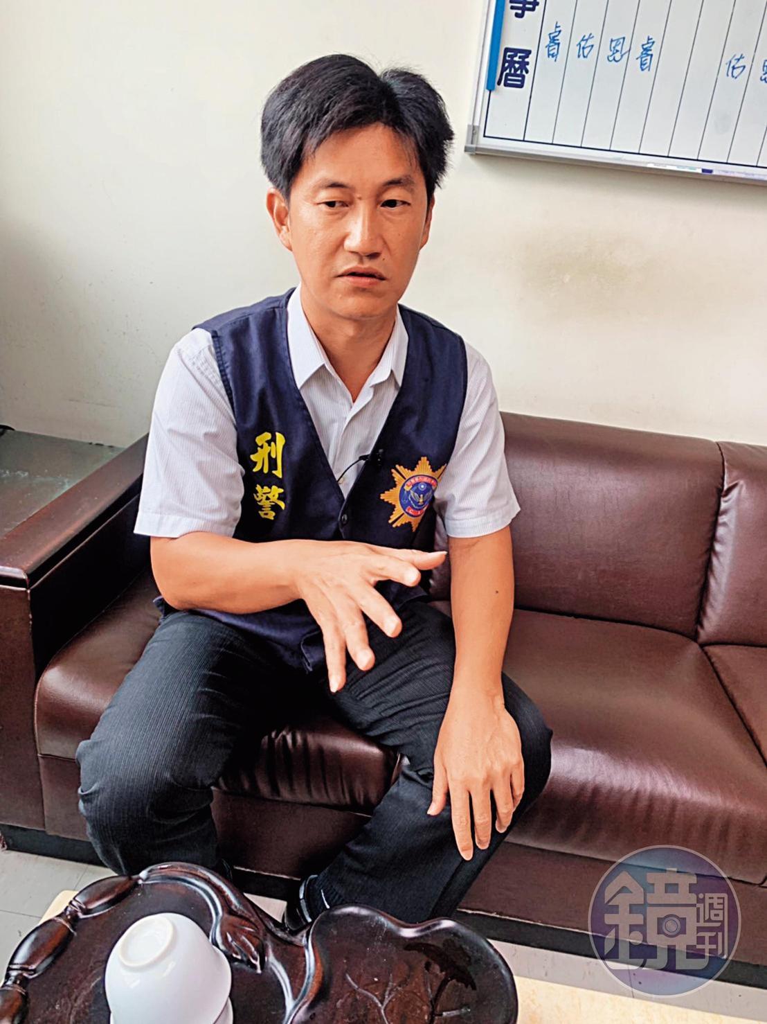 刑警黃聖嘉偵辦蔡京京弒母案時遇到許多巧合，讓他印象深刻。