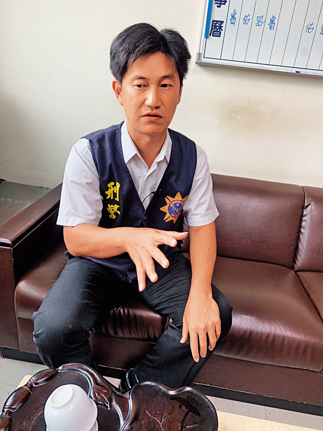 刑警黃聖嘉偵辦蔡京京弒母案時遇到許多巧合，讓他印象深刻。