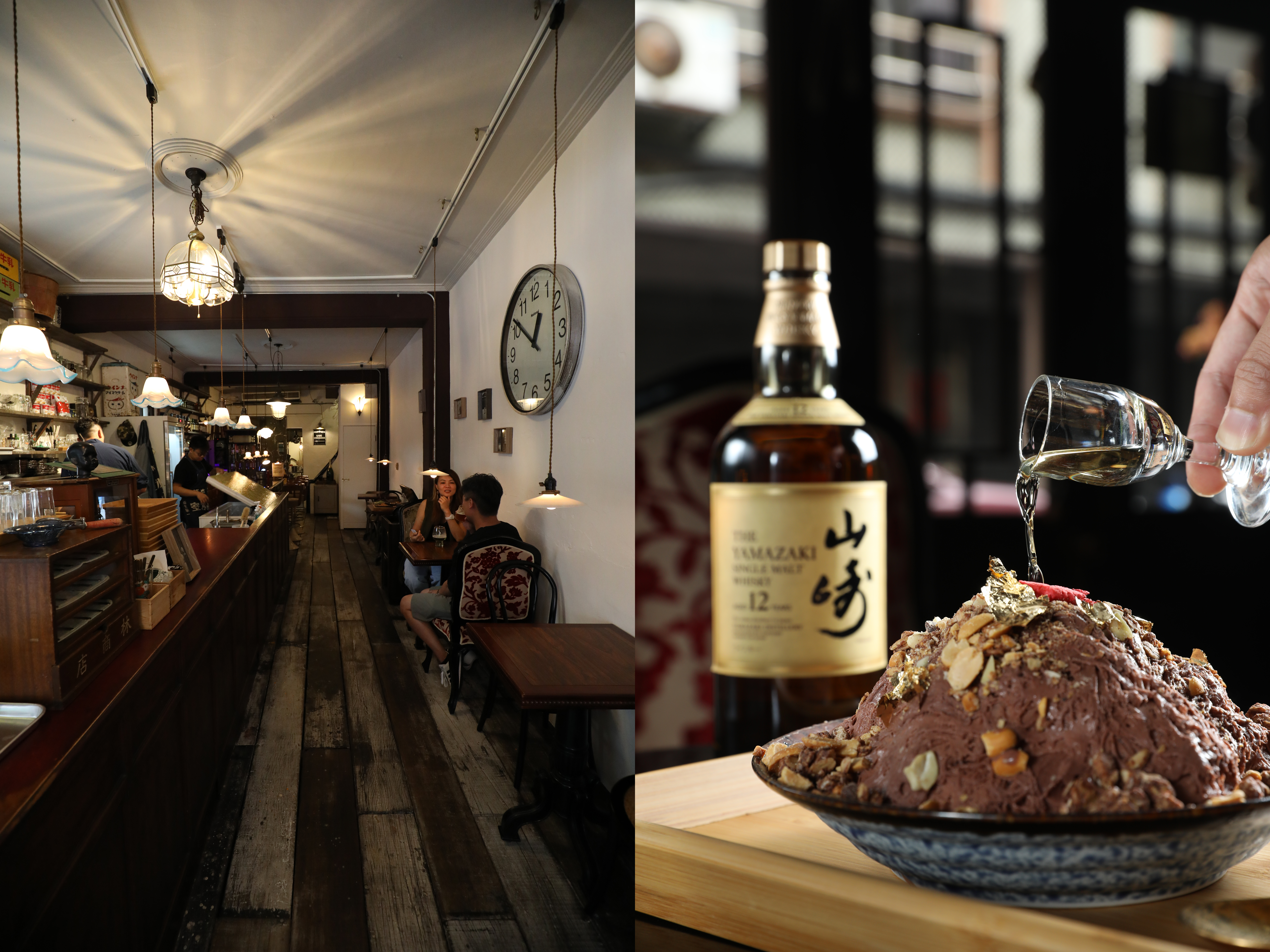 台北市文昌街上新開幕的「昭和冰室」，前身是古物店「VI Studio」，讓客人在濃濃昭和風情裡吃冰。