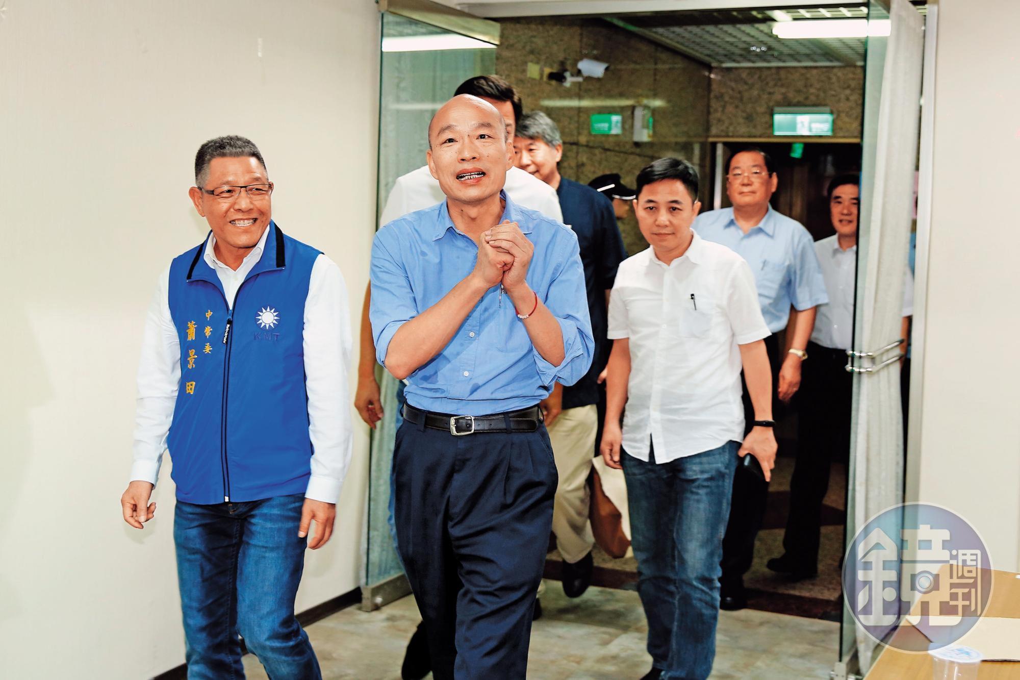 韓國瑜以壓倒性勝利通過初選後，並無太多喜悅之情，坦言挑戰才剛要開始。