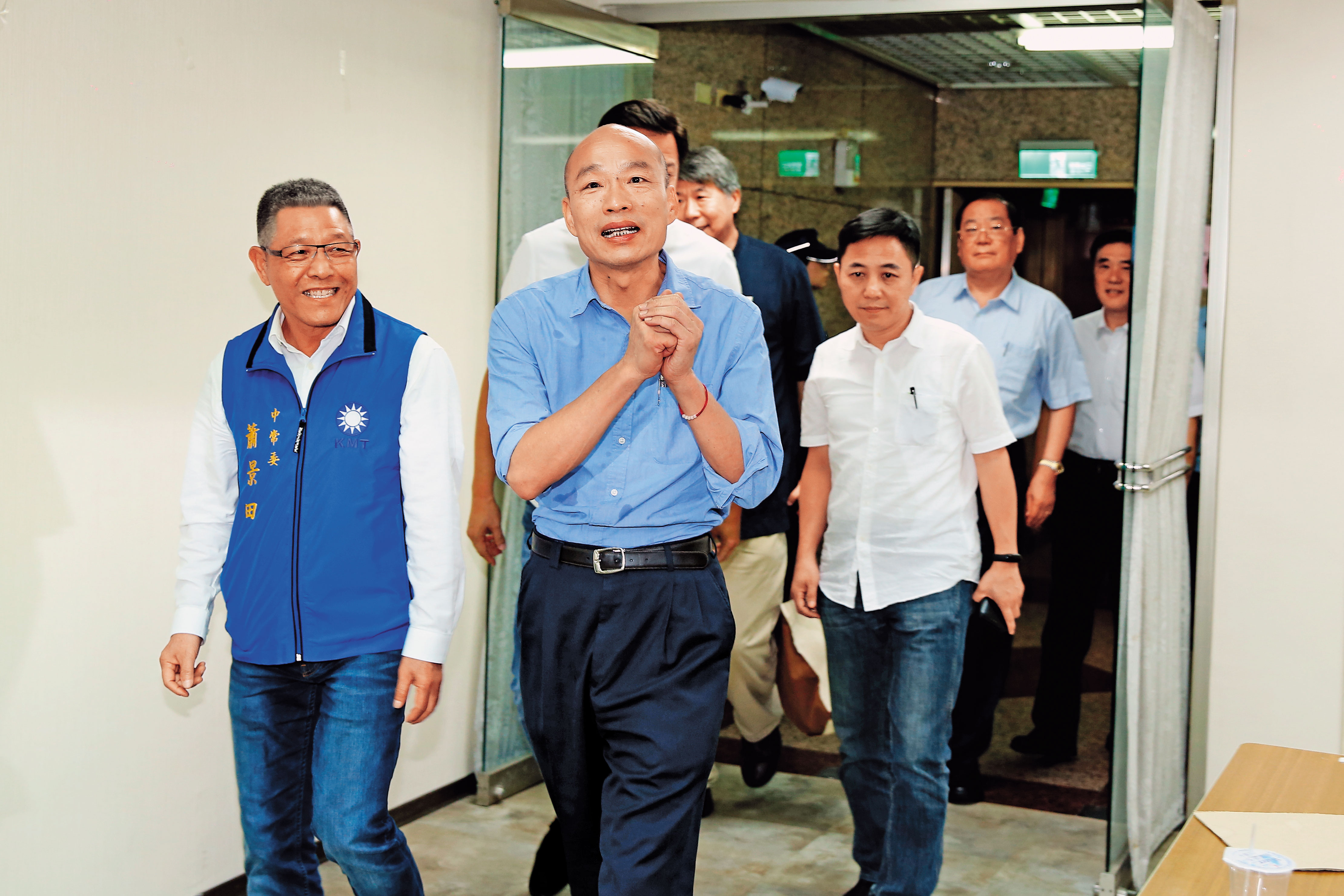 韓國瑜以壓倒性勝利通過初選後，並無太多喜悅之情，坦言挑戰才剛要開始。