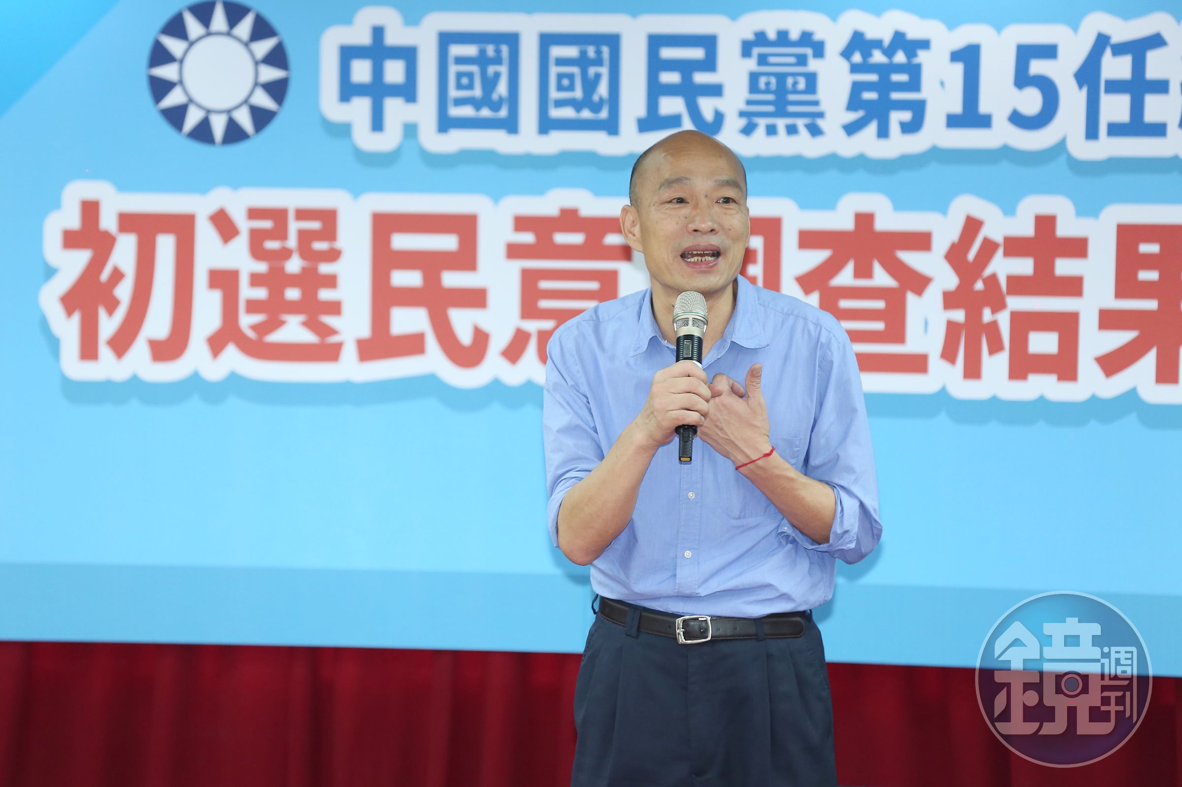 高雄市長韓國瑜出線國民黨總統參選人，並於深夜在臉書寫下「五個感謝」。