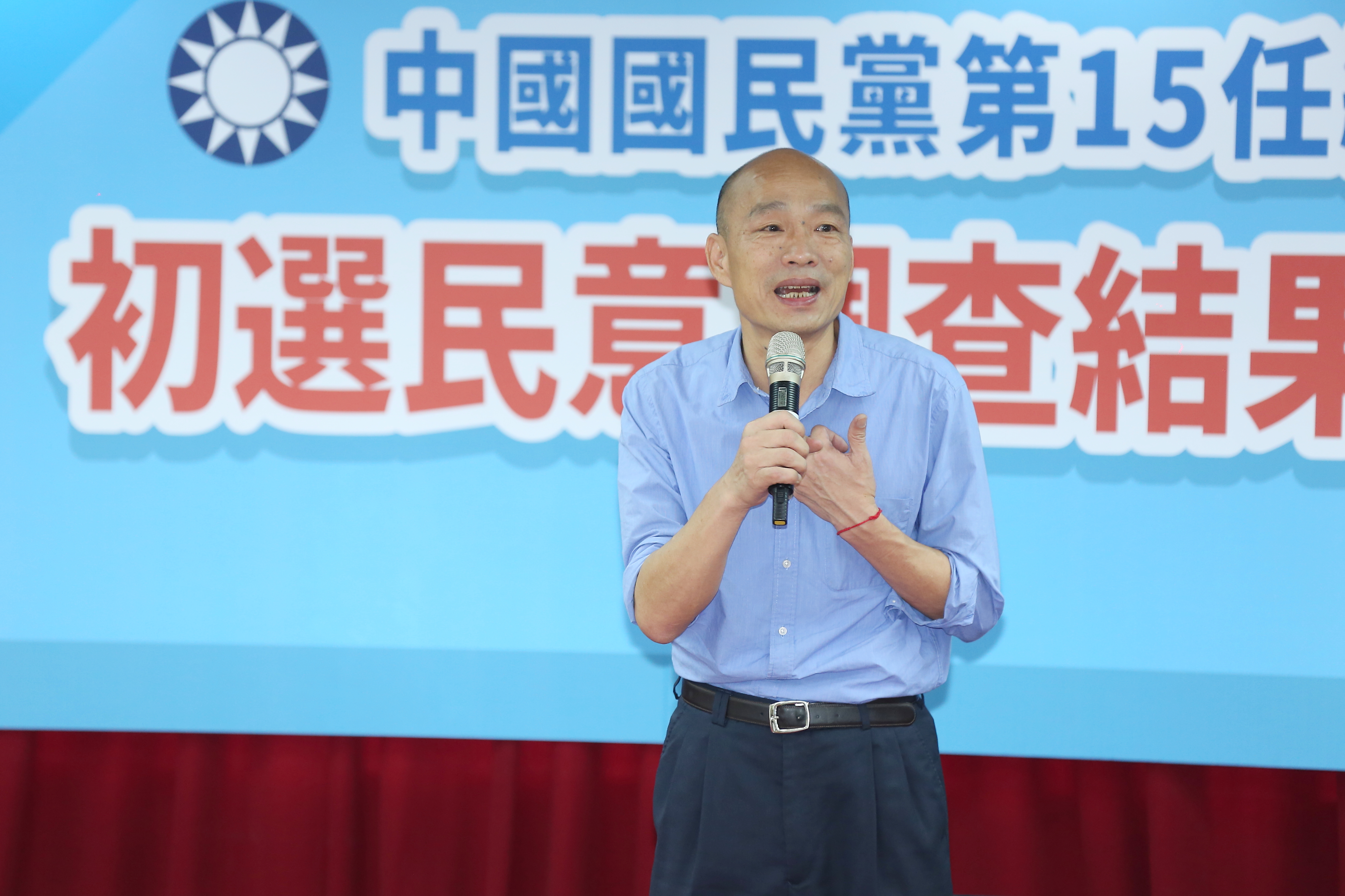 高雄市長韓國瑜出線國民黨總統參選人，並於深夜在臉書寫下「五個感謝」。