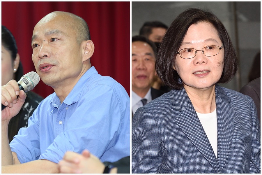 2020總統大選將由高雄市長韓國瑜對上爭取連任的總統蔡英文。