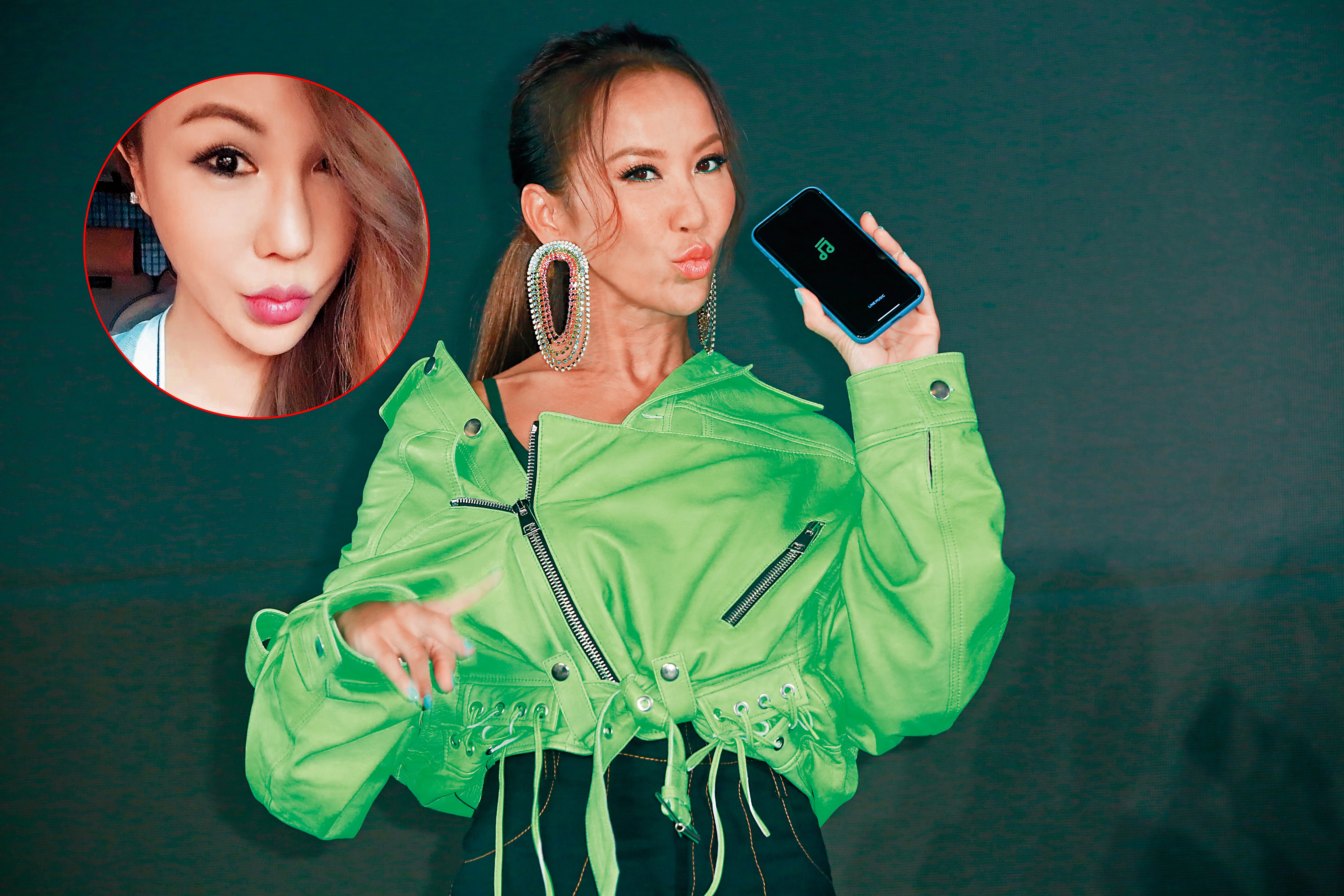 人一到了某種年紀，似乎頗喜歡嘟嘴賣萌，不只利菁，李玟也開始這樣做。