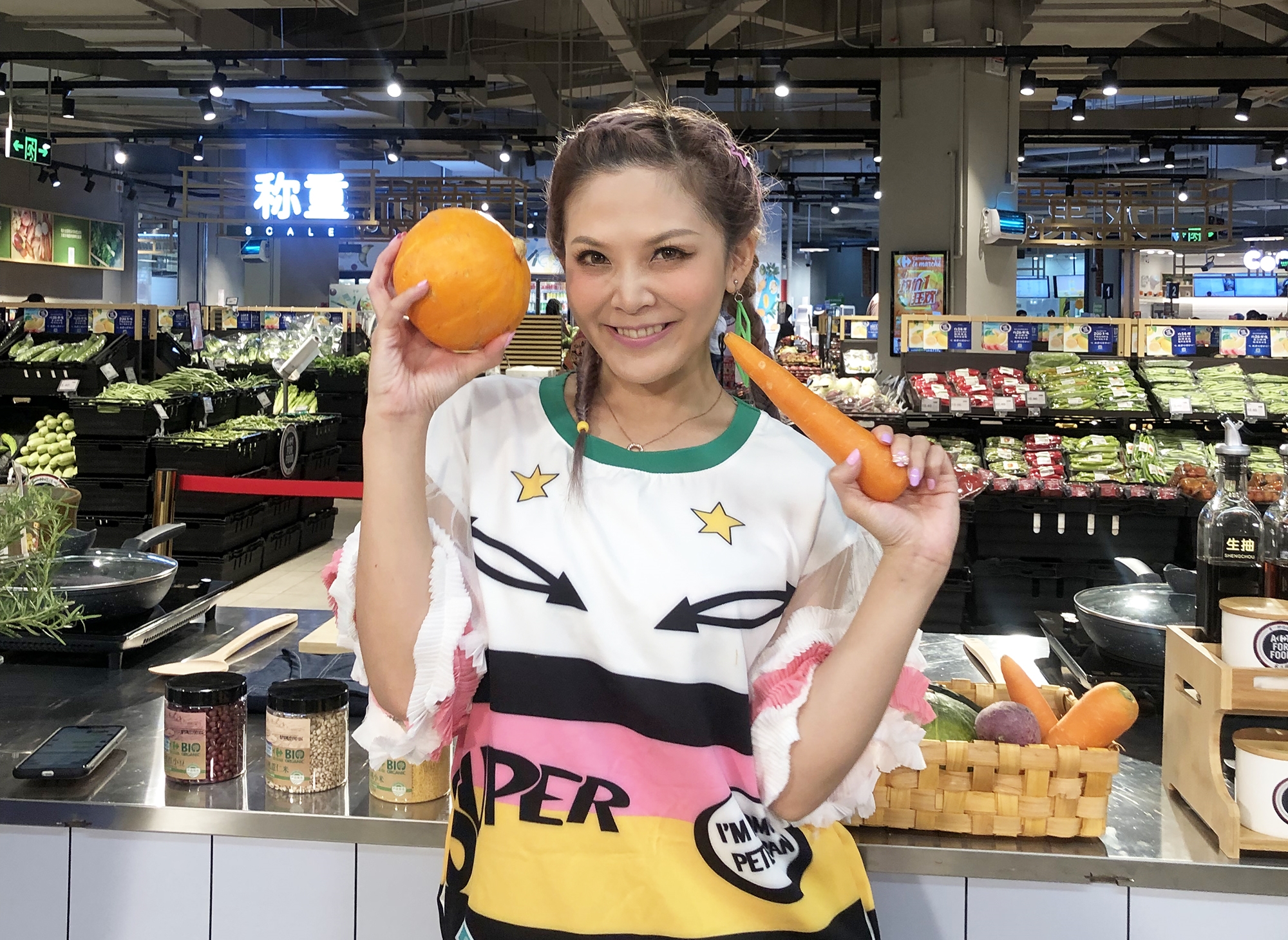 DJ圓圓最近接下愛奇藝網路節目《下廚吧奶爸》的工作，在節目裡頭擔任女嘉賓主持人。（喜歡音樂提供）