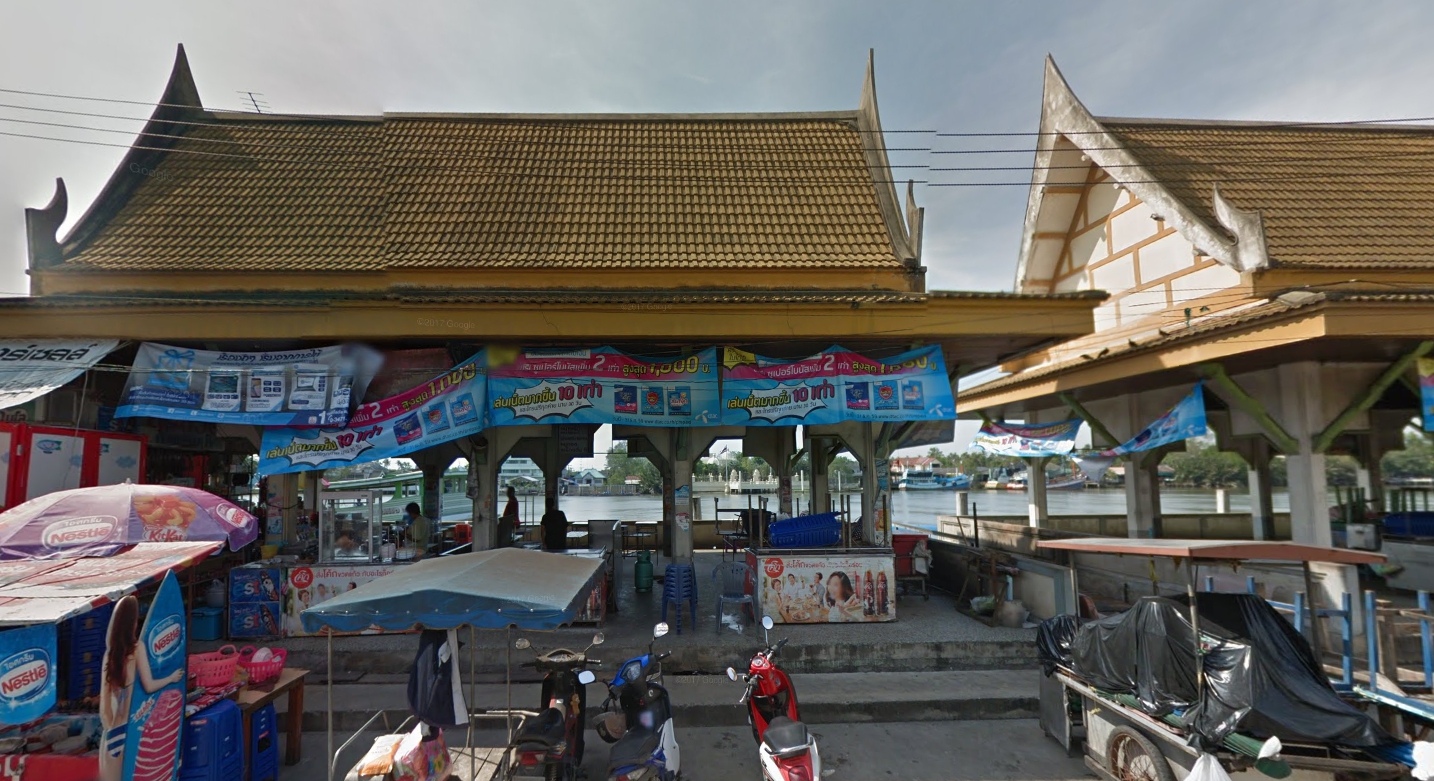泰國知名水上餐廳坍塌前。(翻攝自Google Map)