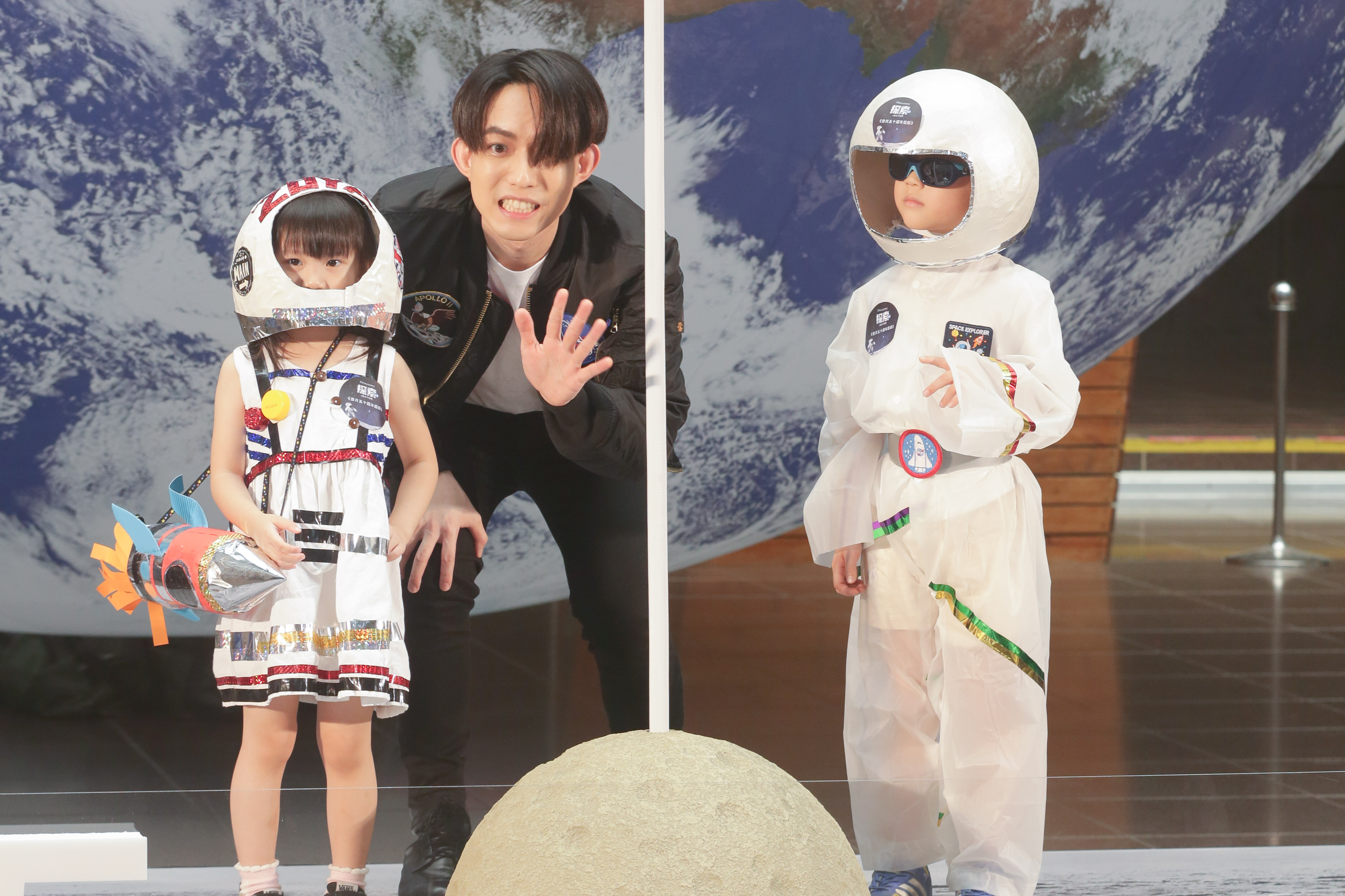 林宥嘉出席Discovery頻道《登月50週年鉅獻》首映記者會。