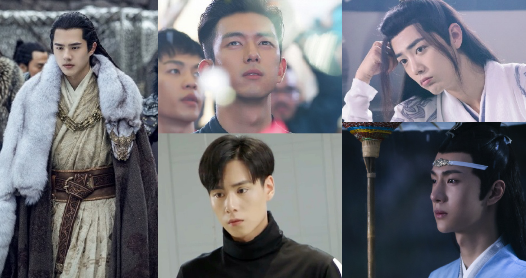 最近陸劇男主角一個比一個俊帥年輕，今天挑哪個當夢中男友好呢？（合成圖片）