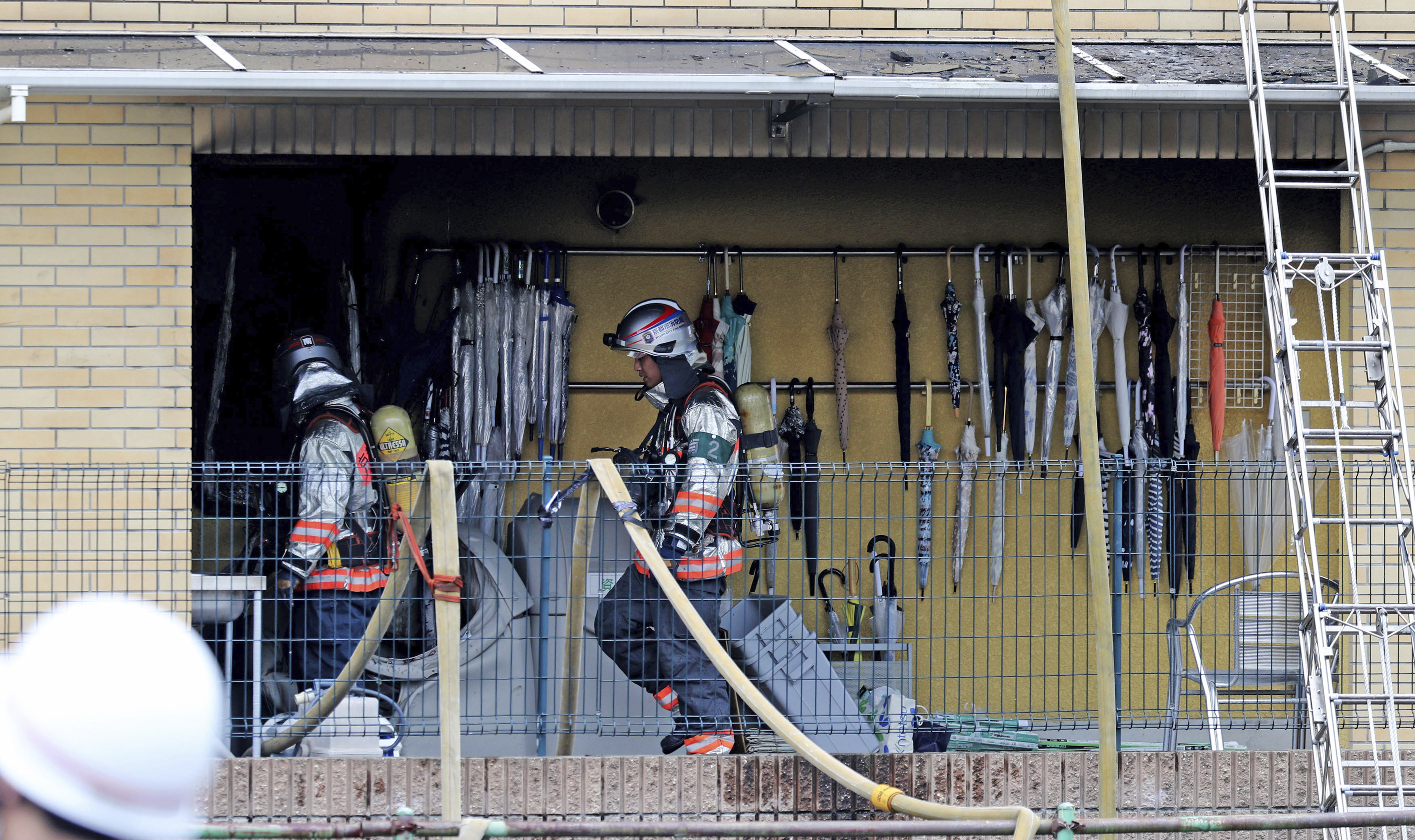 「京阿尼」 遭人縱火造成33人死亡，是平成以來最嚴重的縱火案。（東方IC）