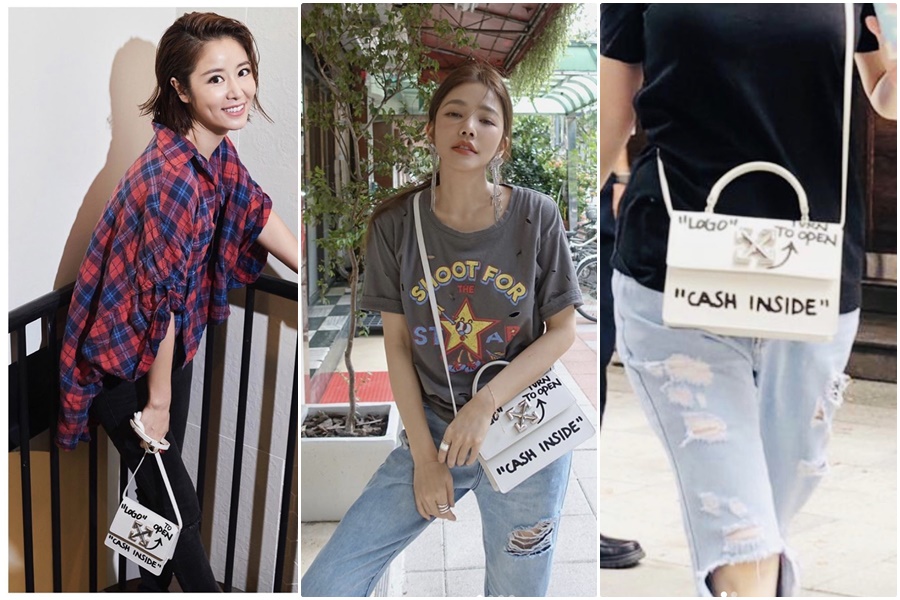 Off-White c/o Virgil Abloh™ 推出的「Jitney」包款，林心如、徐若瑄、許路兒、李函到美國的超模Gigi Hadid都搶背。