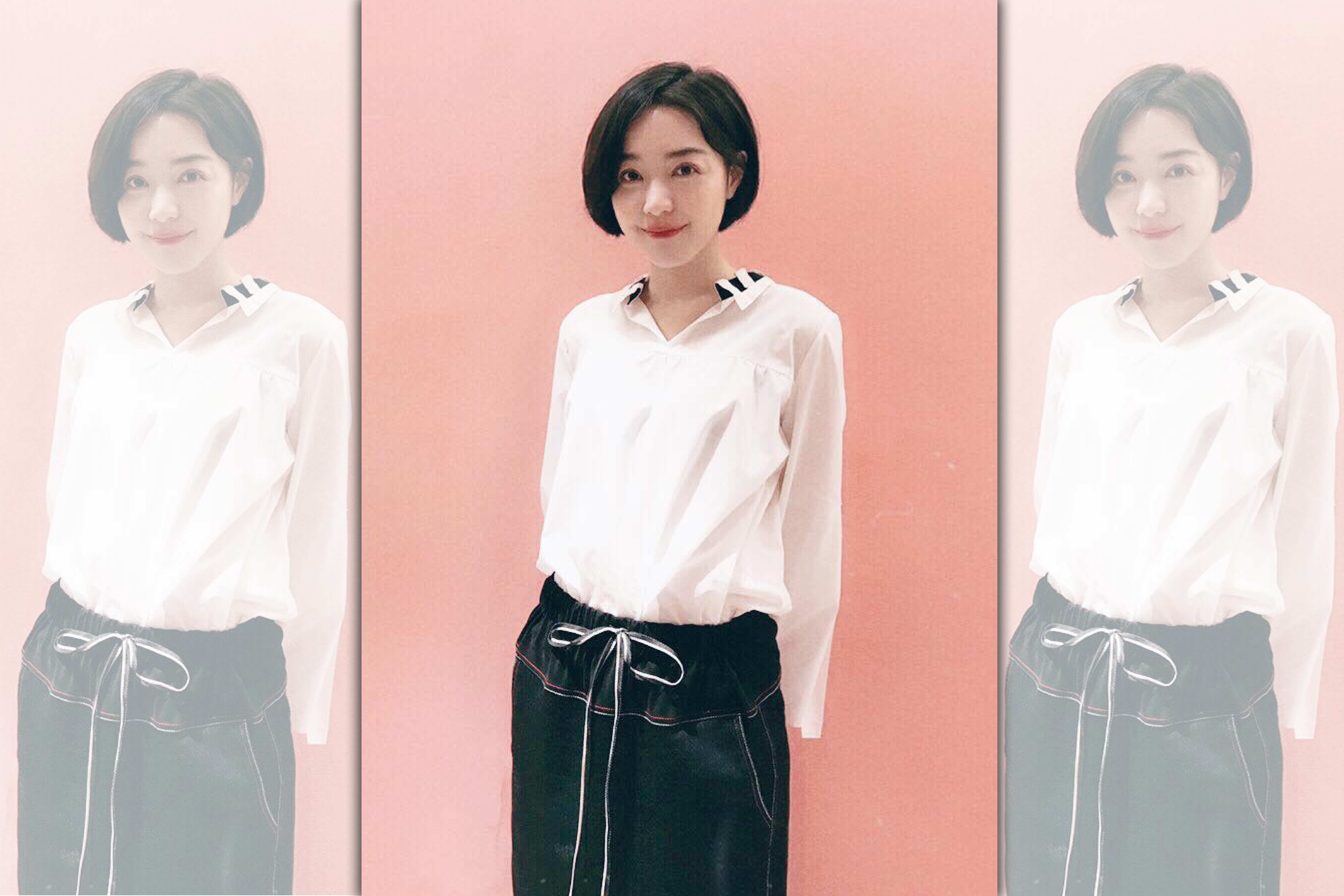 藍甯彤近日為大賣場拍攝中元節廣告，引起網友熱烈討論。（翻攝自藍甯彤臉書）