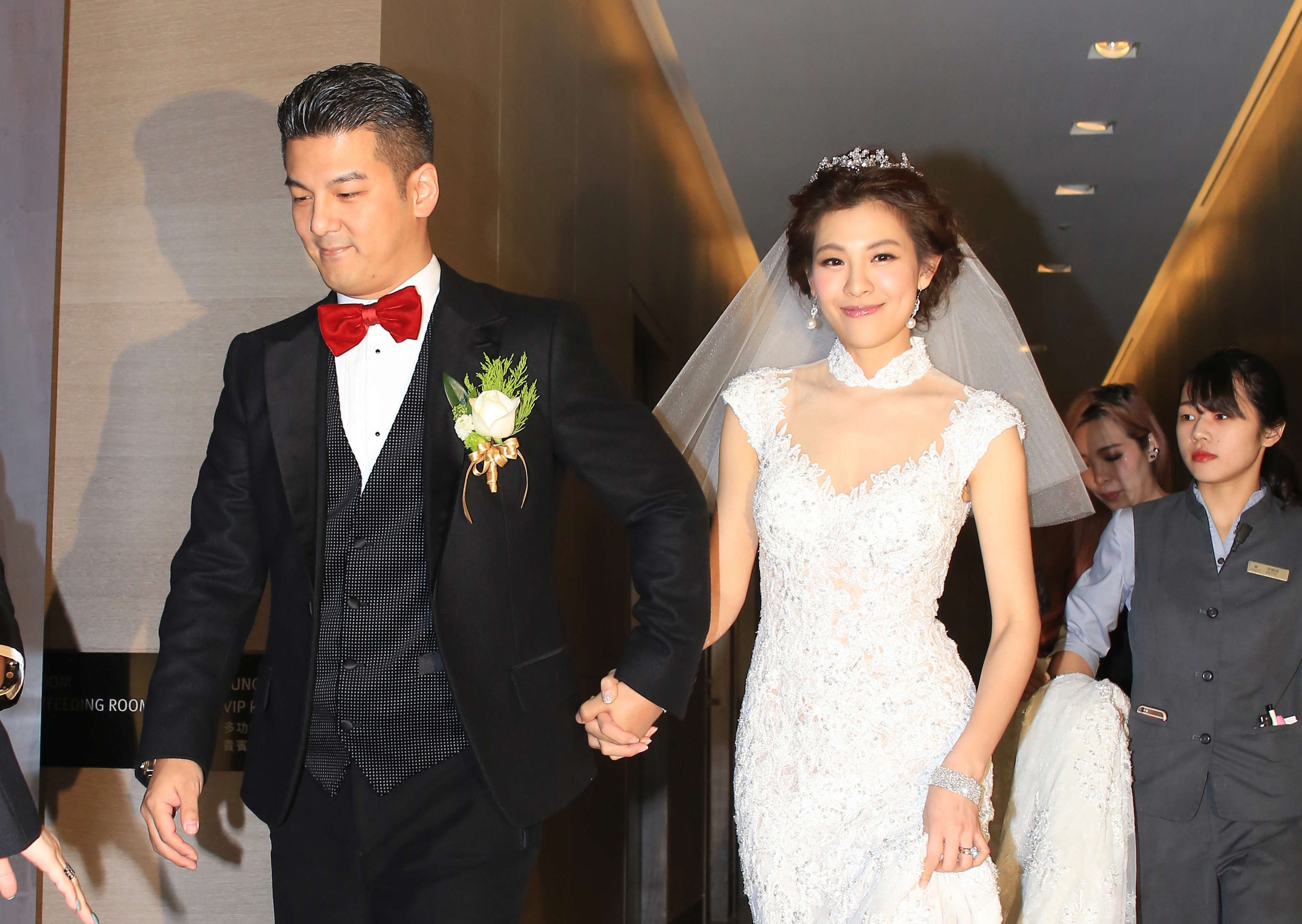 孫志浩與賈靜雯離婚後,2016年與名模林若亞在關島完婚。(東方IC)