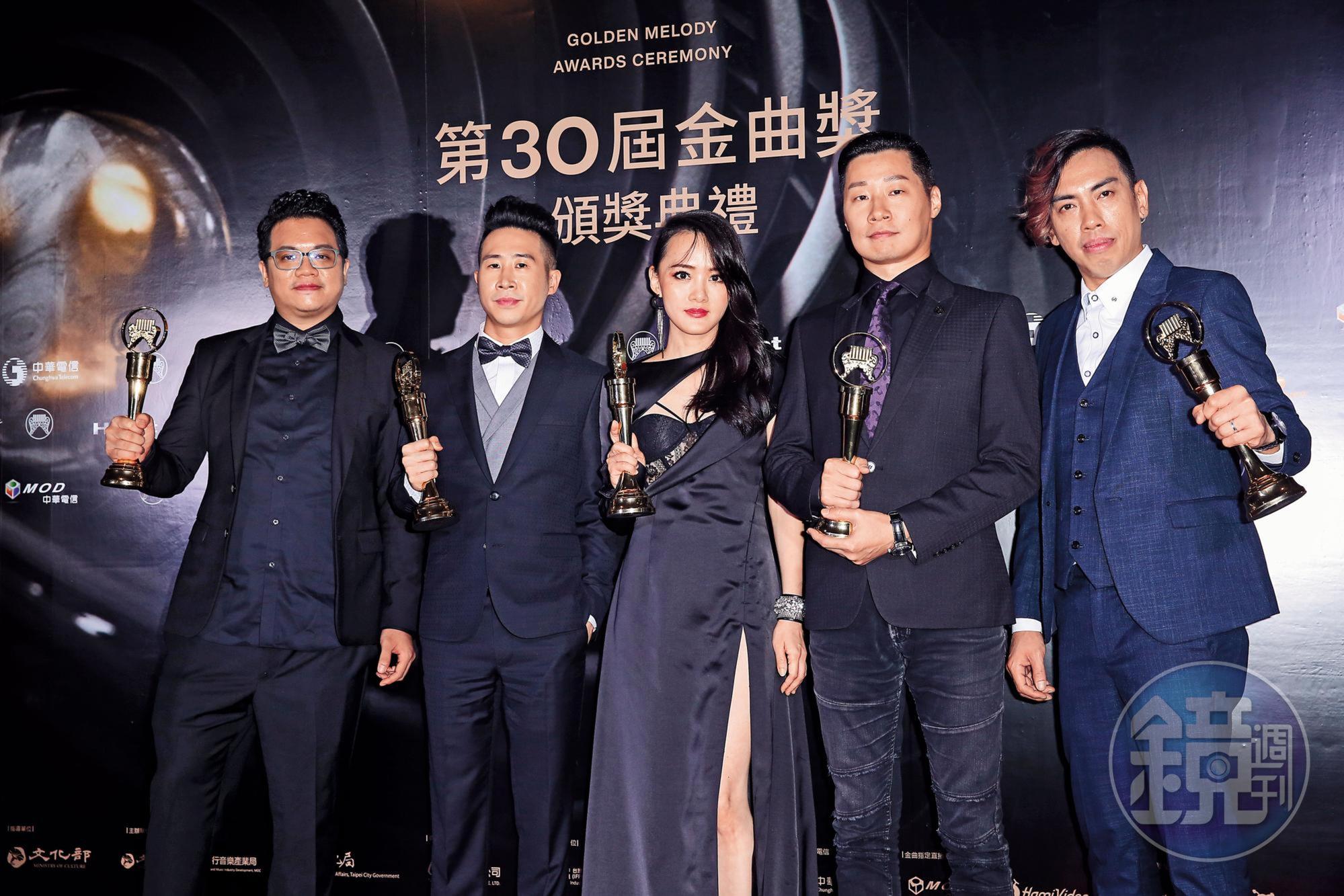 這次金曲獎已是閃靈的第2座最佳樂團獎。(林弘斌攝)