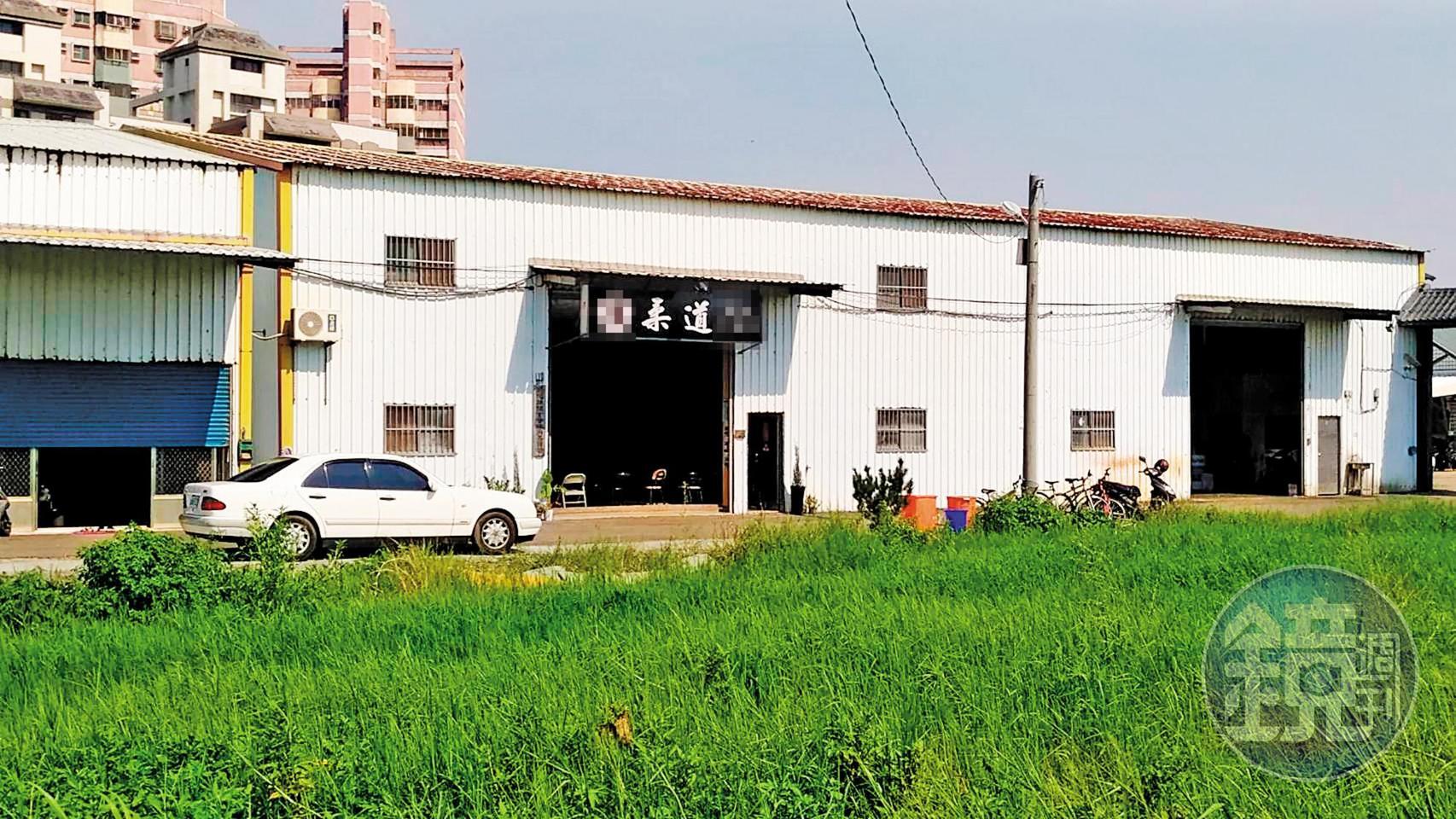 卓姓教練的道館（圖）在彰化地區頗有知名度。（爆料者提供）
