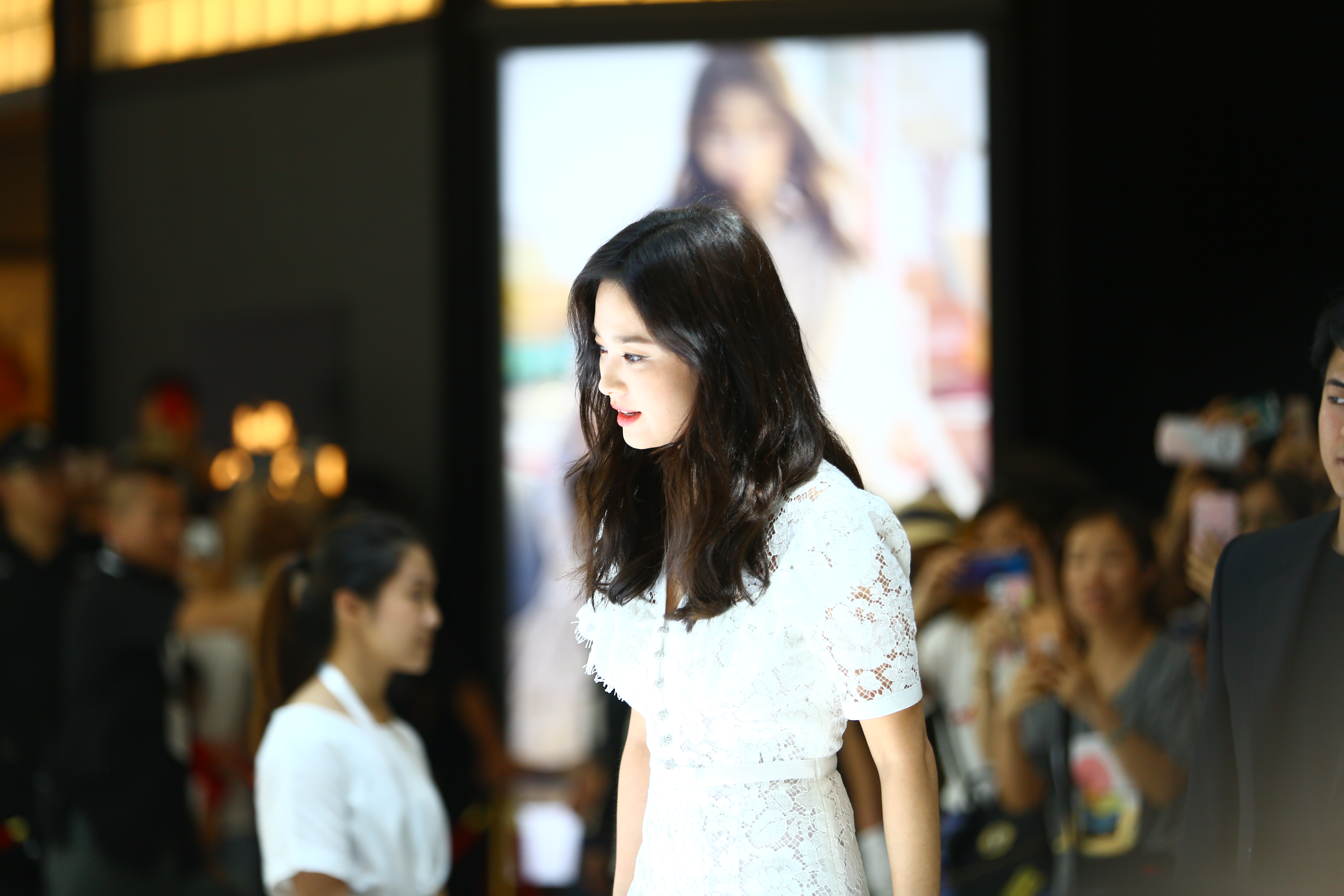 婚變風波後，宋慧喬第一次現身出席中國商業活動。（東方IC）