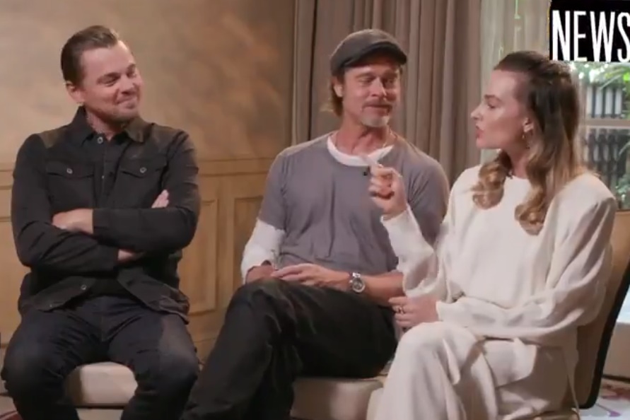 李奧納多上節目被問當年《鐵達尼號》中的傑克，應該可以和蘿絲一起爬上木板吧。（翻攝自@MTVNEWS 推特）