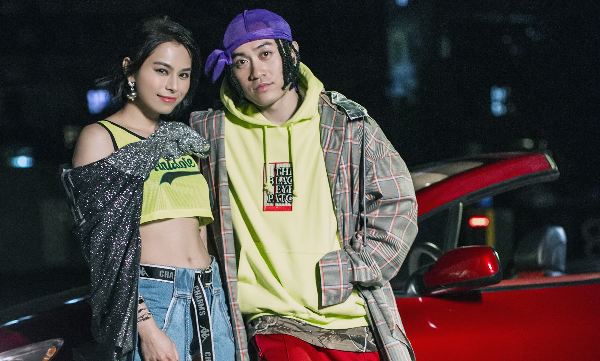 李幸倪（Gin Lee）與嘻哈金童BCW合作R&B對唱情歌〈Goodnight〉。（環球唱片提供）