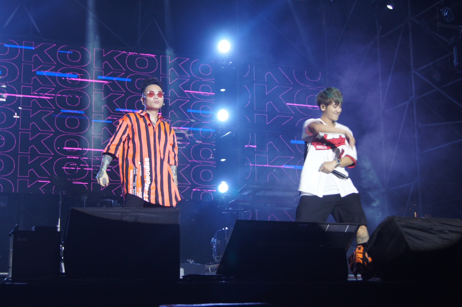 「台南夏日音樂節-將軍吼」上週末在將軍漁港盛大開唱，鼓鼓與廷廷兩人更首度在台灣同台演唱新歌。（台南夏日音樂節提供）