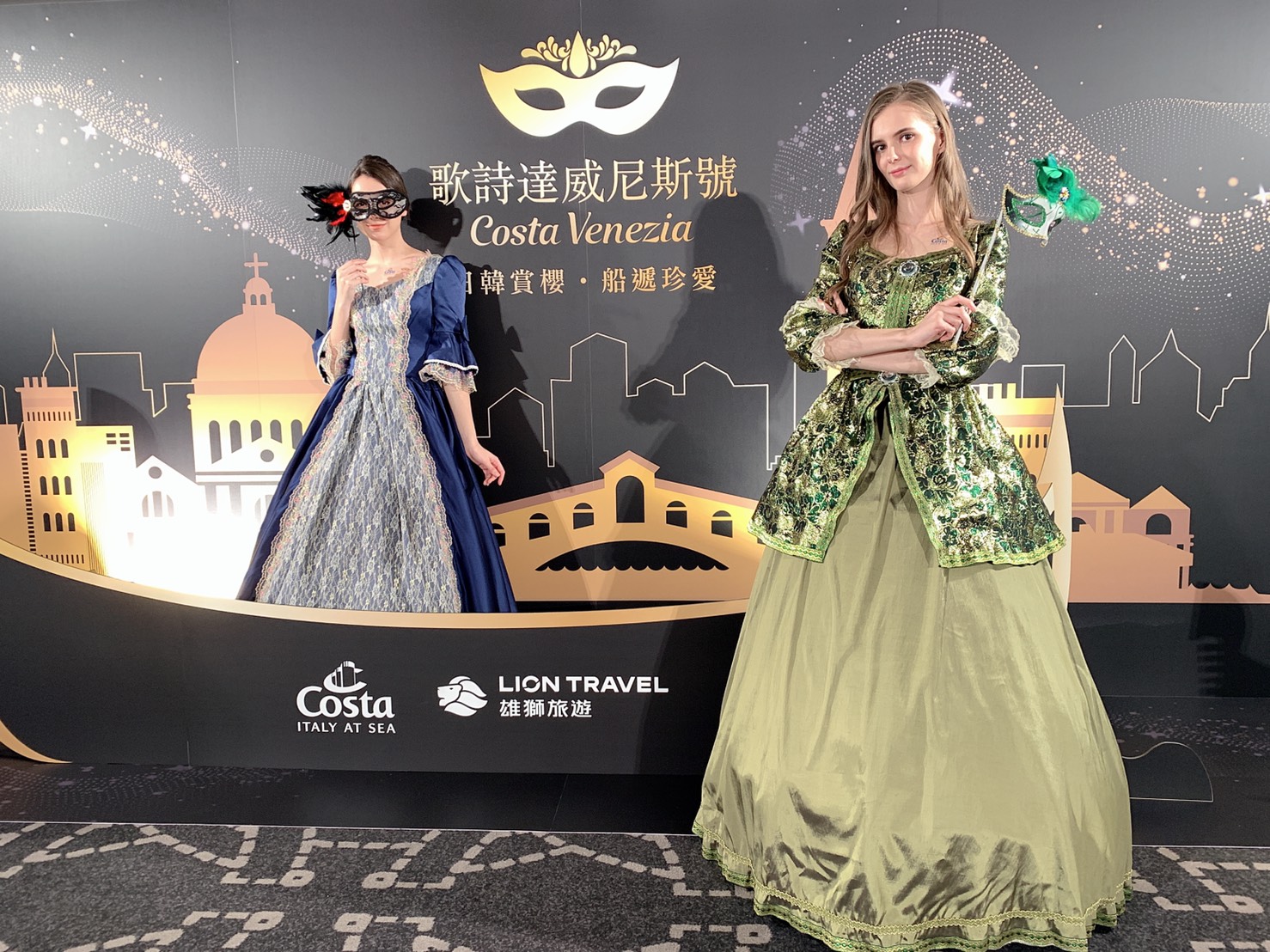 雄獅旅遊明年獨家包下歌詩達郵輪13.5萬噸「威尼斯號」，推出日韓賞櫻8日行程。