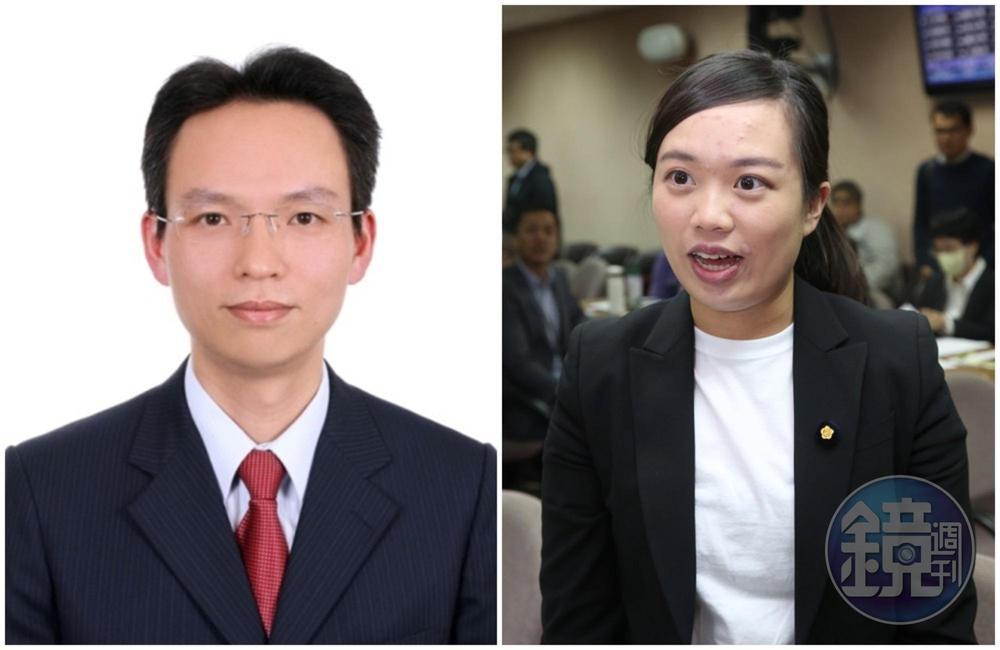 時代力量提名律師張衛航參選新北市第一選區立委,將與民進黨現任立委呂孫綾對決。(左圖翻攝宏道法律事務所官網)