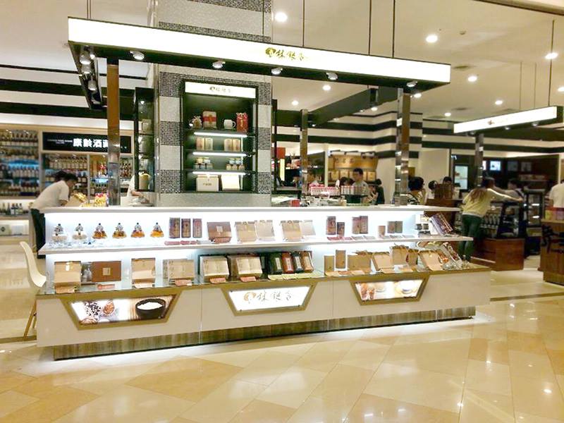 今時今日的林銀杏百貨公司專櫃，全面走高端裝潢。圖為漢神百貨巨蛋店。（林銀杏國際提供）