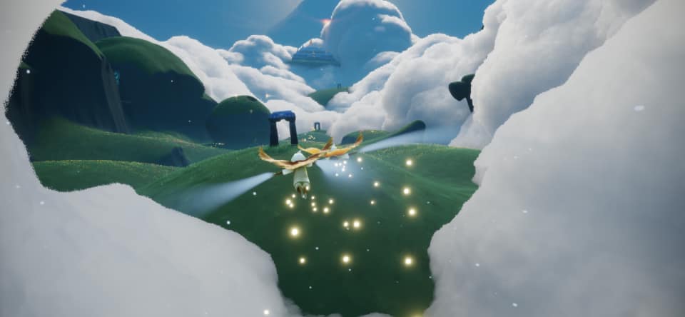 手牽手遊雲海（圖片來源：遊戲實機畫面）