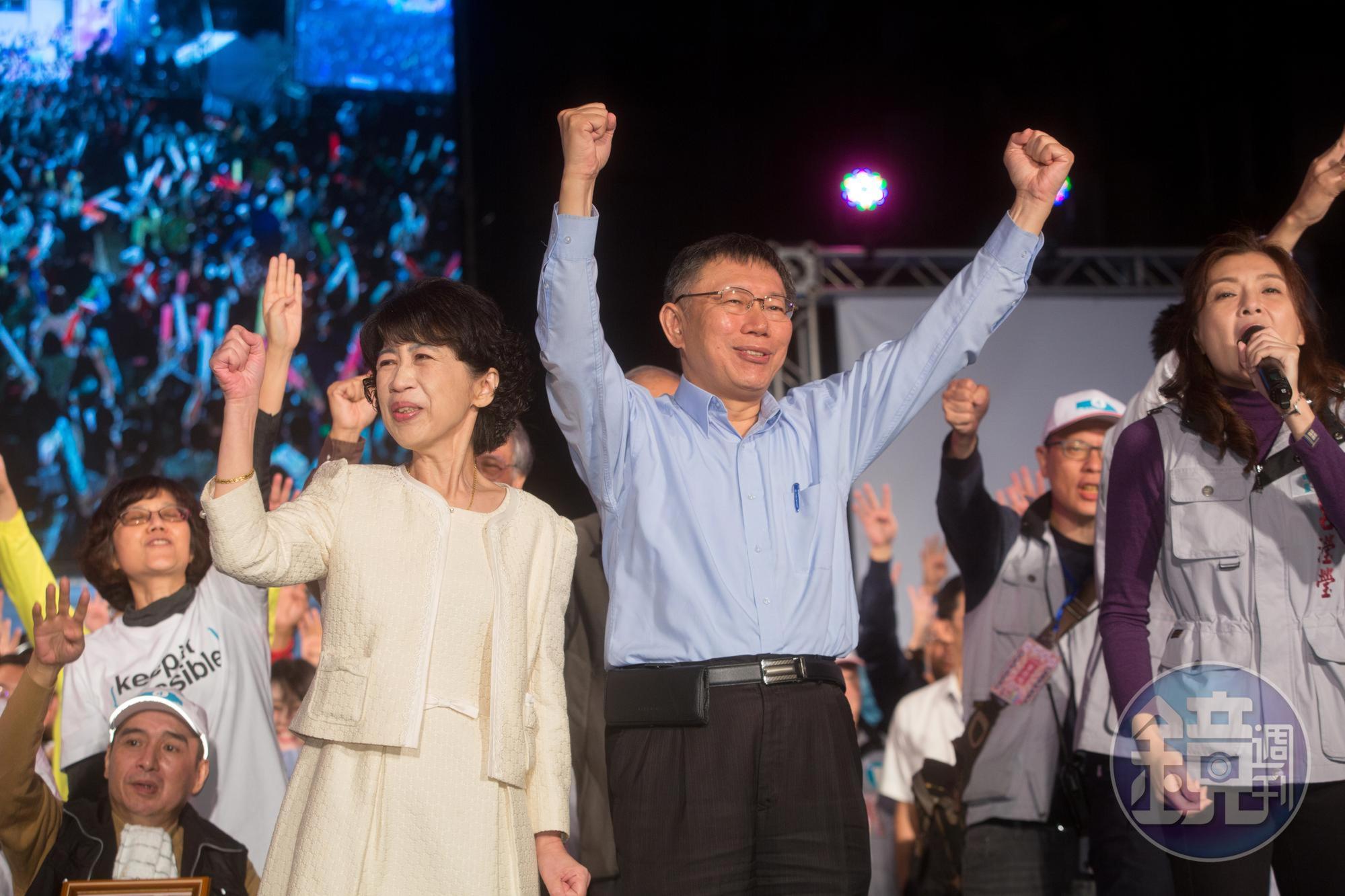 陳佩琪po文被外界解讀成挺尪選總統,柯回應讚是好妻子。
