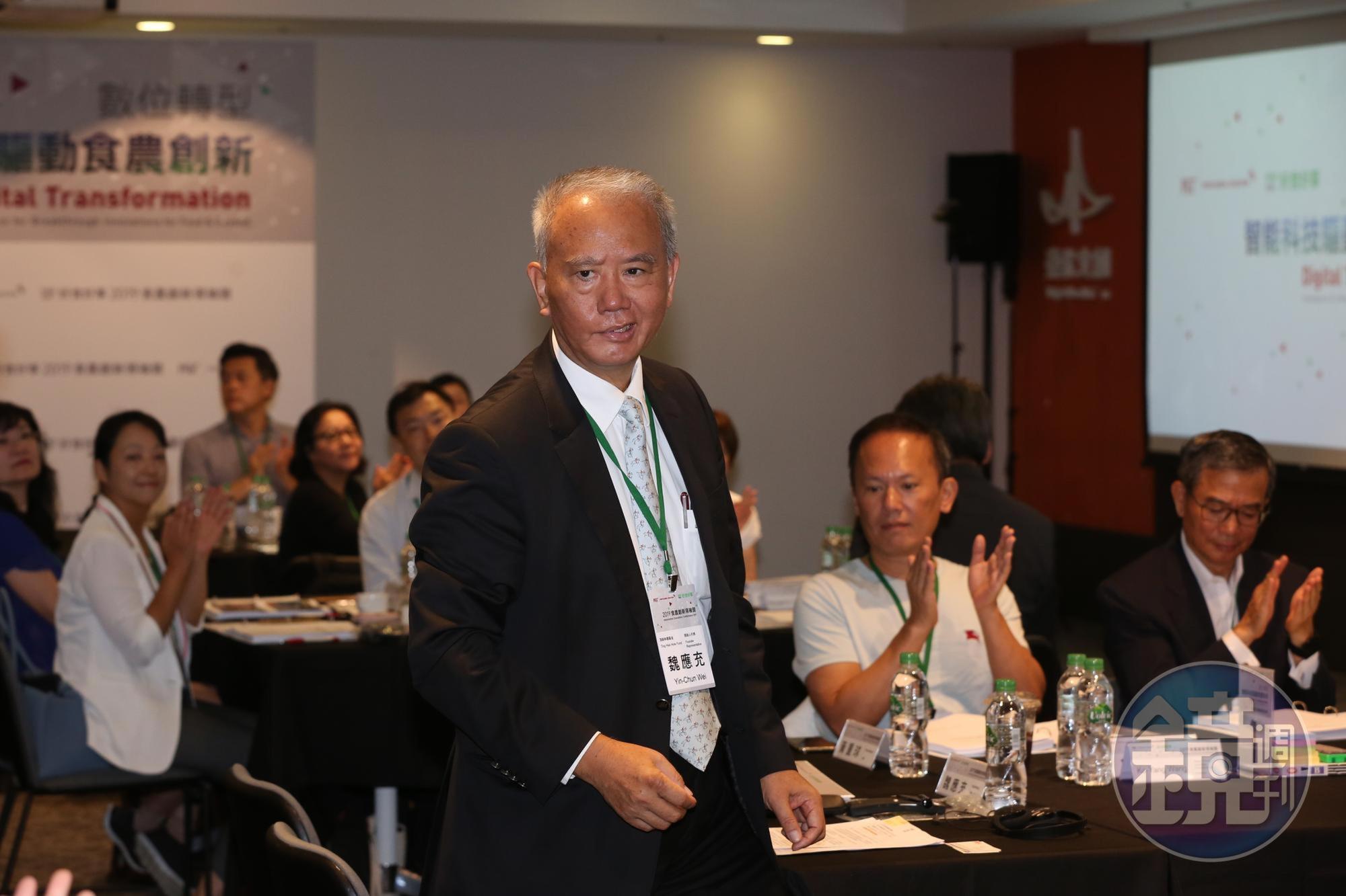 魏應充去年底假釋出獄後，積極參與社會公益活動。