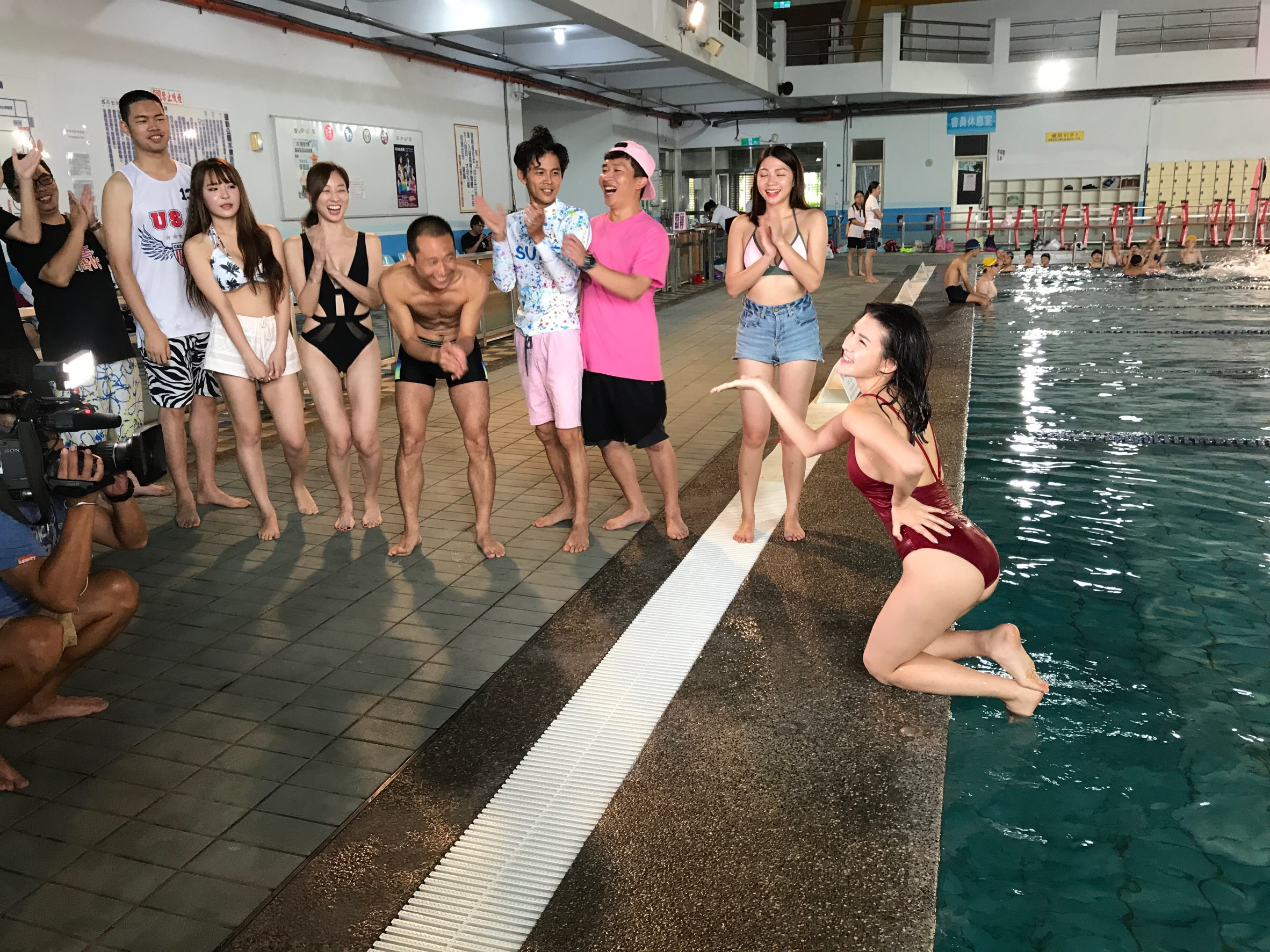 浩子臨時加碼舉辦「出水芙蓉美姿美儀比賽」。（民視提供）