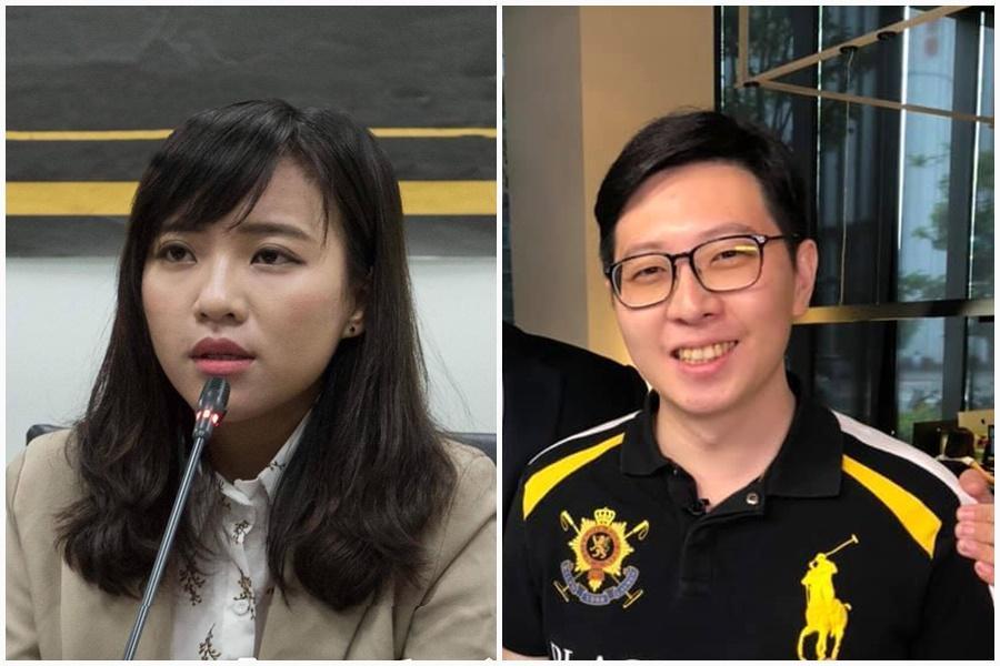 為了國安局走私免稅菸一案，高雄市議員黃捷、與桃園市議員王浩宇2人互槓。（翻攝自黃捷 ／王浩宇臉書）