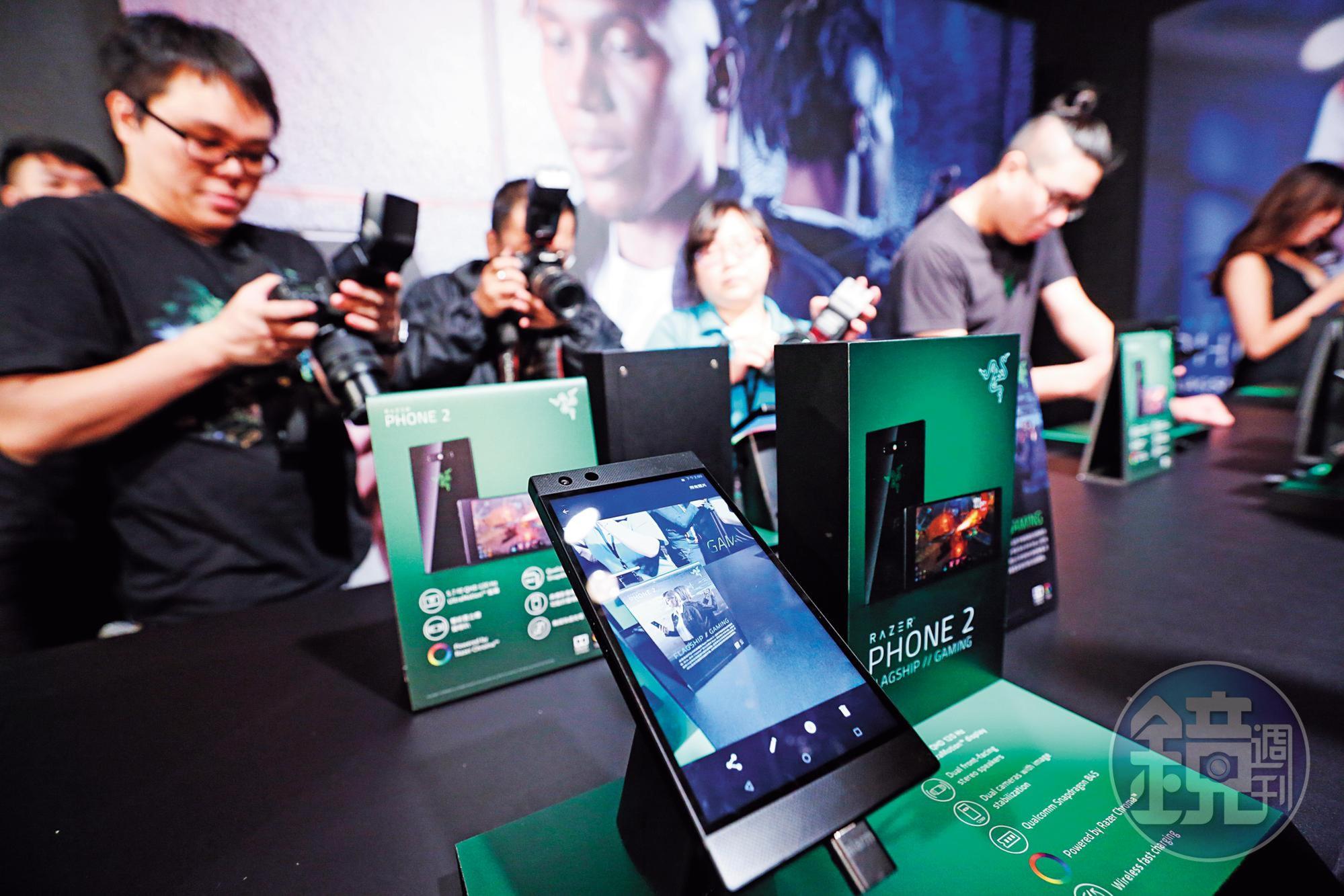 全球最大電競周邊品牌Razer雷蛇，也推出Razer Phone 2電競手機搶攻玩家市場。