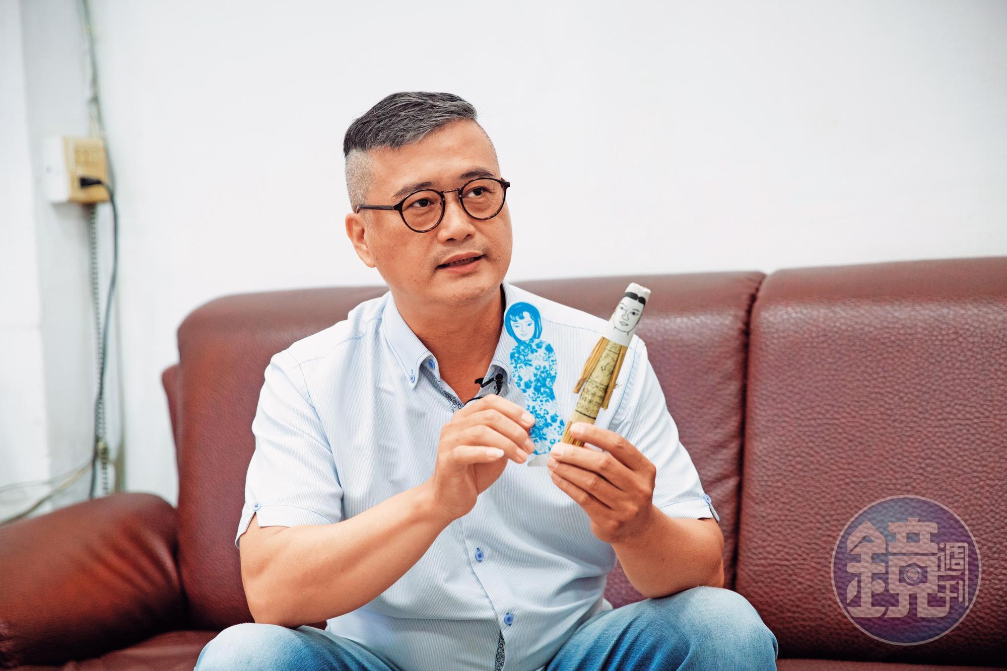 命理師高煜霖（圖）說，李宏基用紙人詛咒前妻家族，不但無效，還會害到自己。