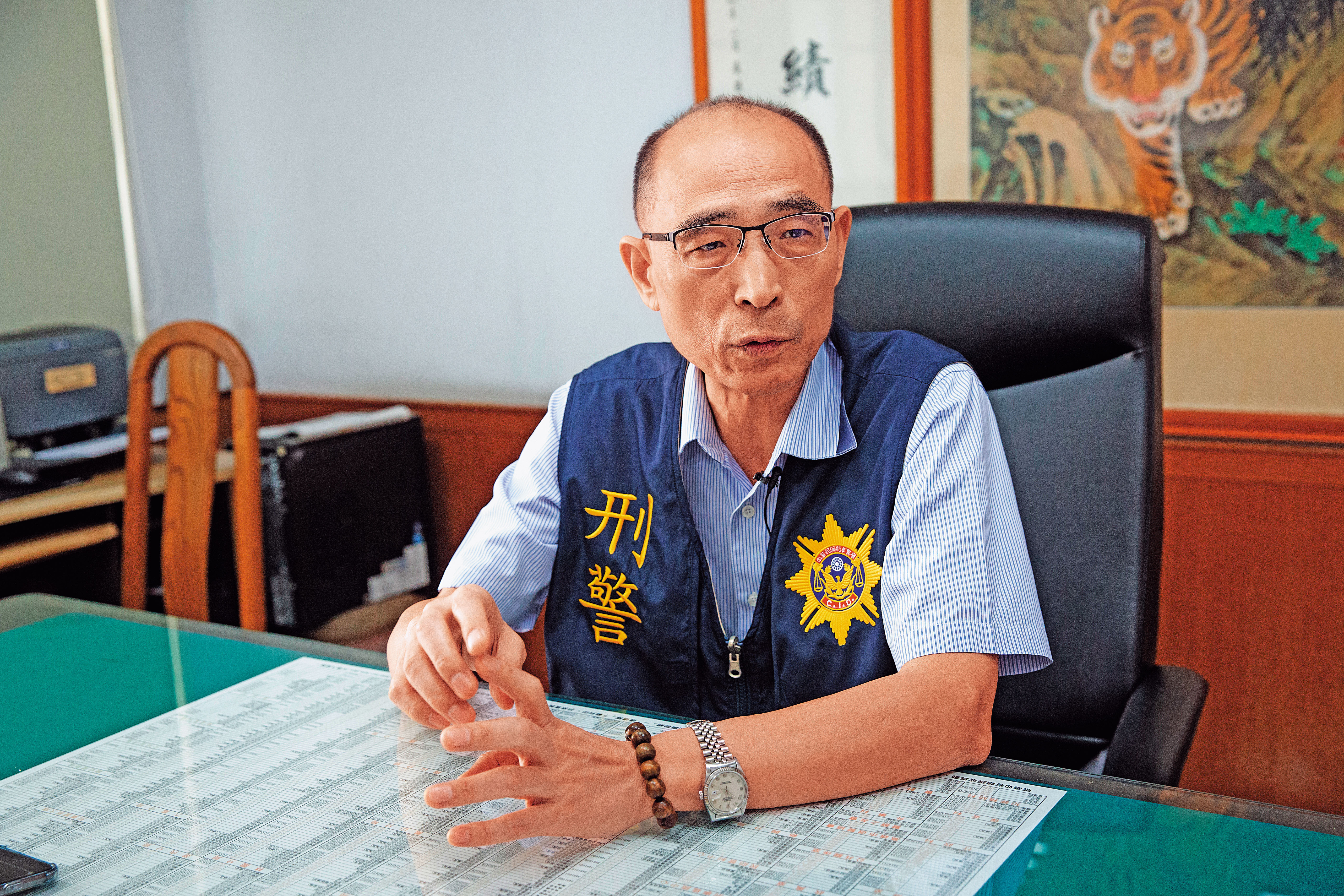 時任林園警分局偵查隊長的蔡岳同（圖）說，李宏基當時是預謀犯案。