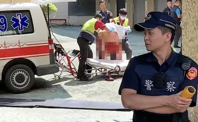 南投發生警匪槍戰,林嫌中彈被送醫急救。(林慶祥翻攝)