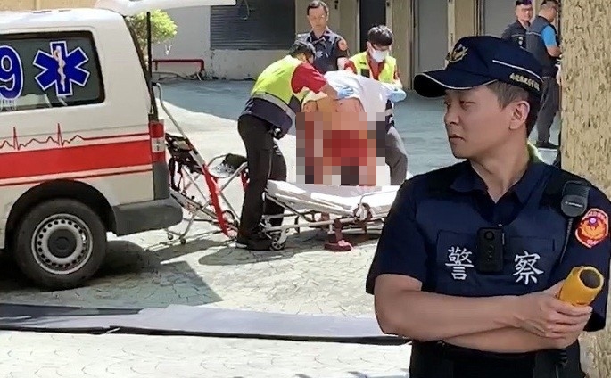 南投發生警匪槍戰，林嫌中彈被送醫急救。（林慶祥翻攝）