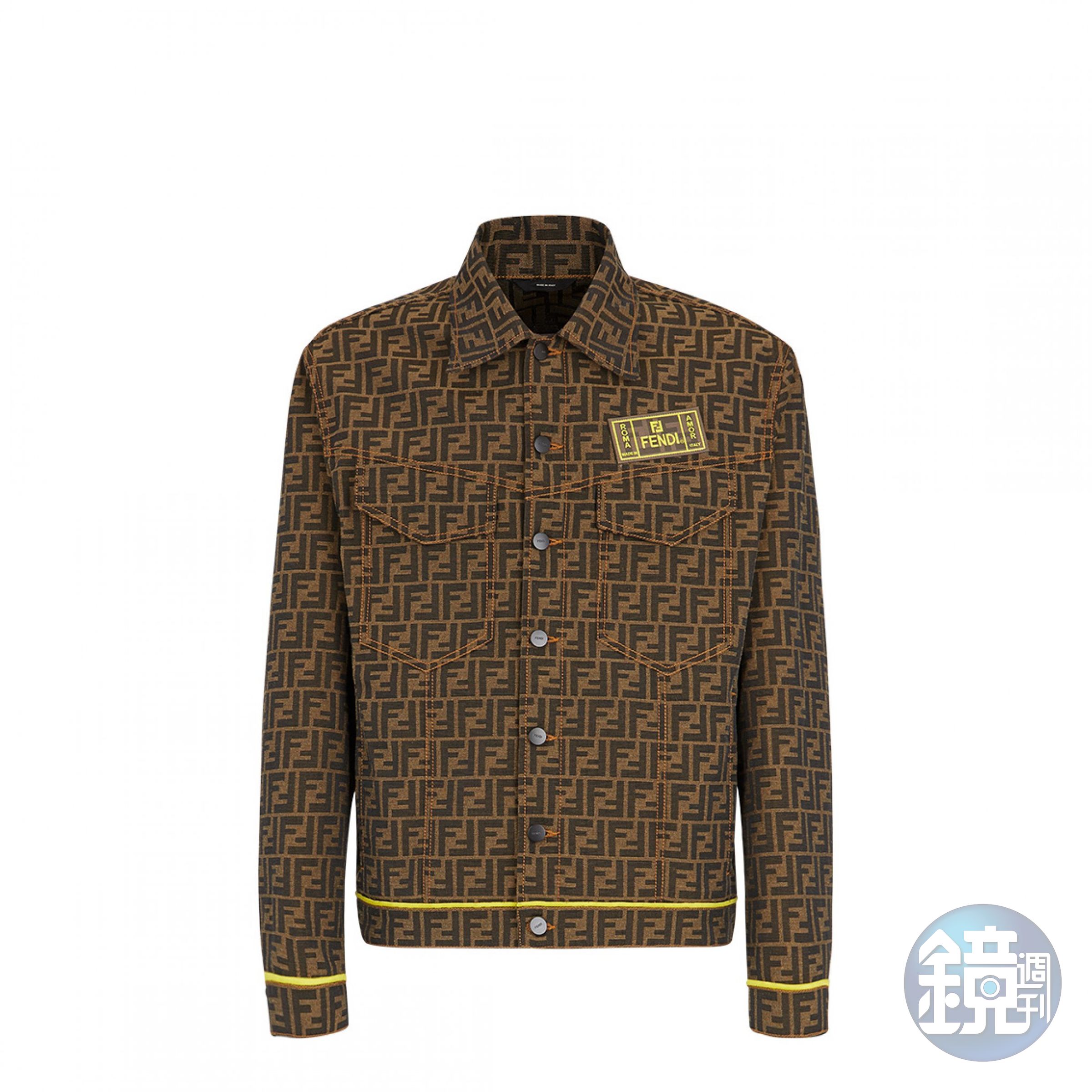 FENDI FF Logo 長袖夾克 NT$60,900。（FENDI提供）