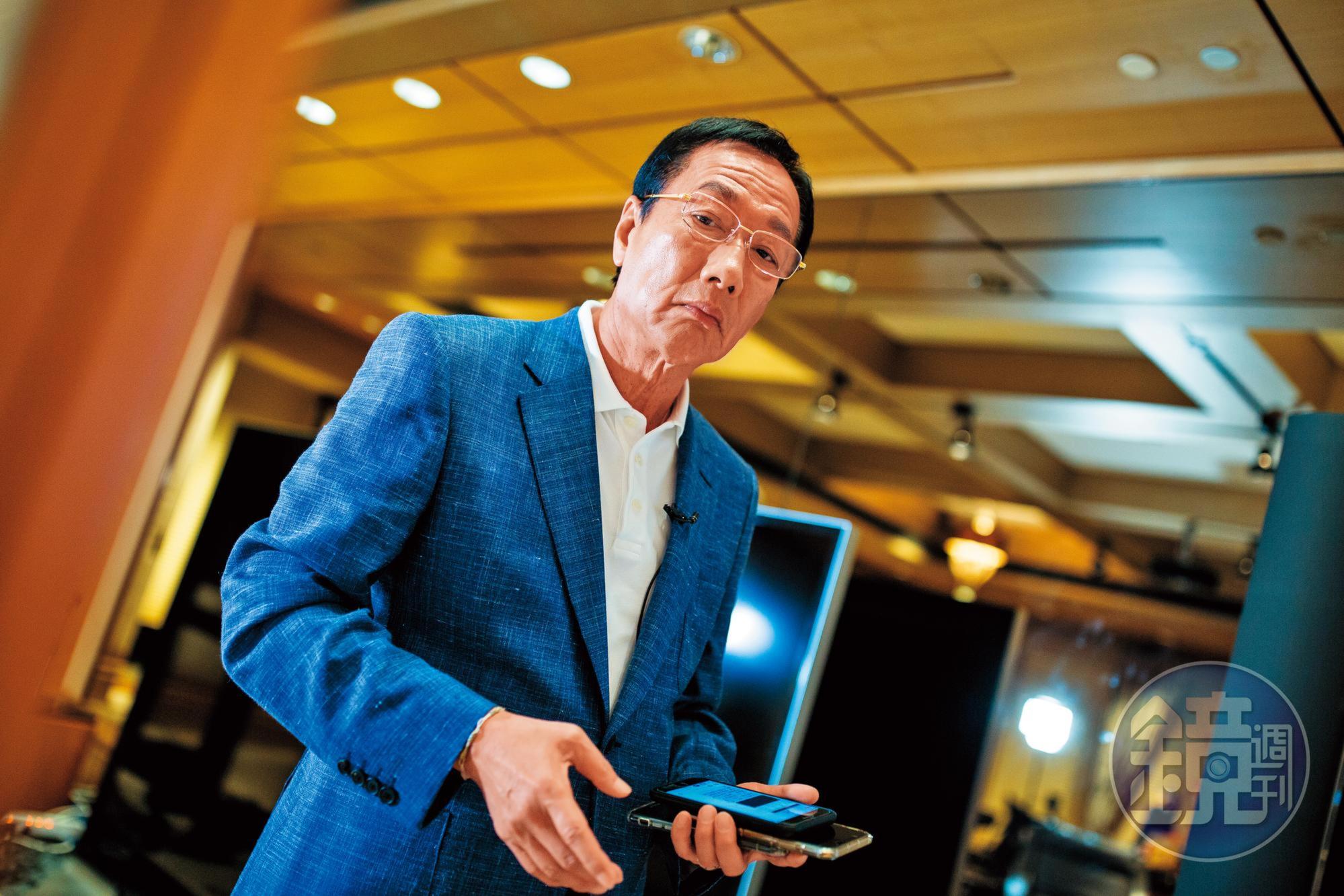 柯營預計最慢8月初安排與郭台銘(圖)碰面,待確認彼此想法後,柯參選與否可望明朗。