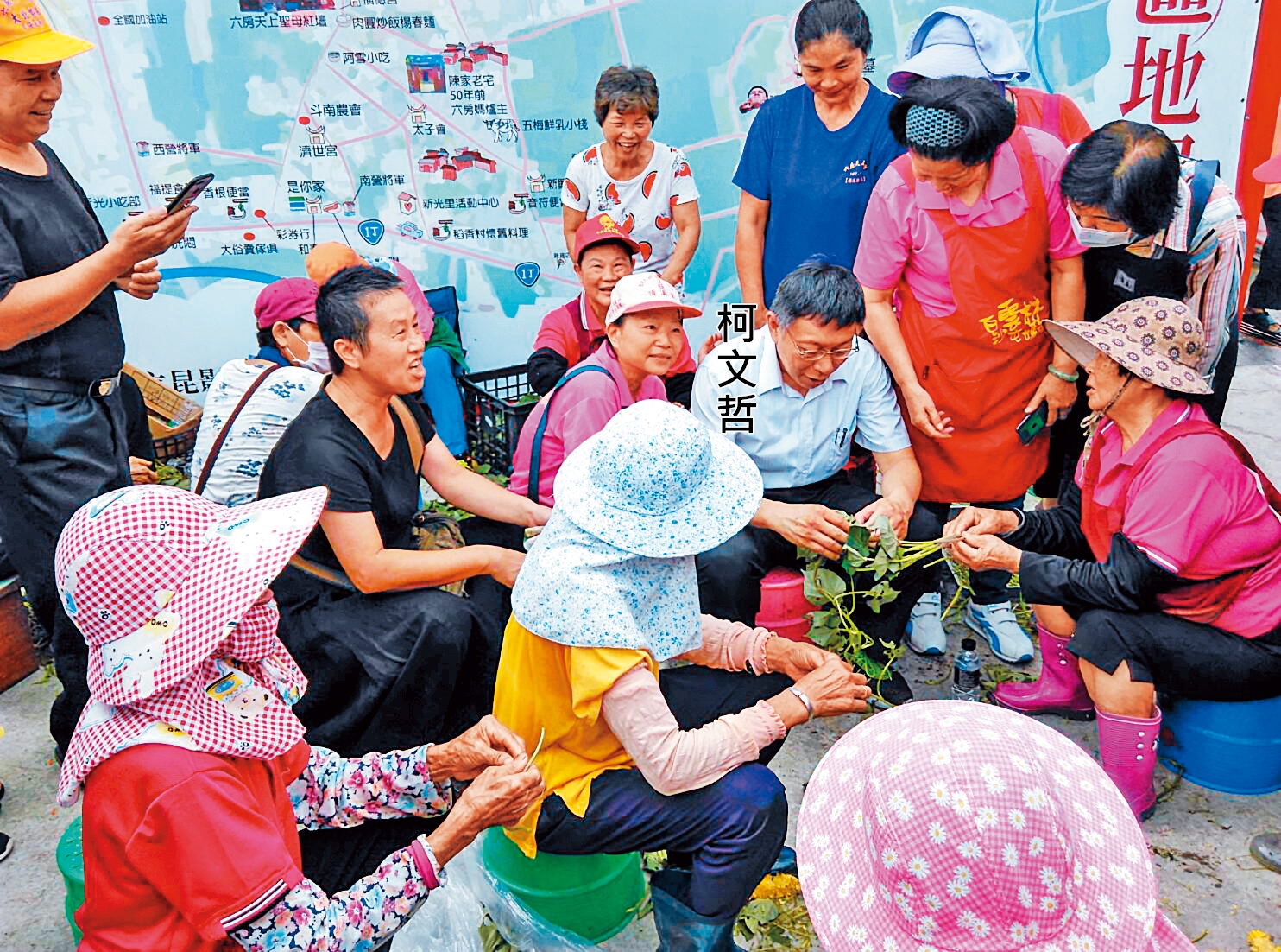 儘管尚未表態，柯P逢週末仍馬不停蹄跨足外縣市試水溫。（翻攝柯文哲臉書）