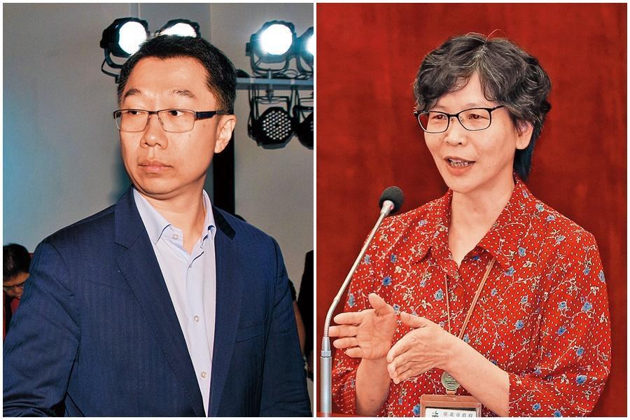 郭台銘動向牽動柯P參選意願,柯P心腹蔡壁如(右圖)與郭的兒子郭守正(左圖)在國民黨初選期間就曾私下聯繫。(右圖中央社)