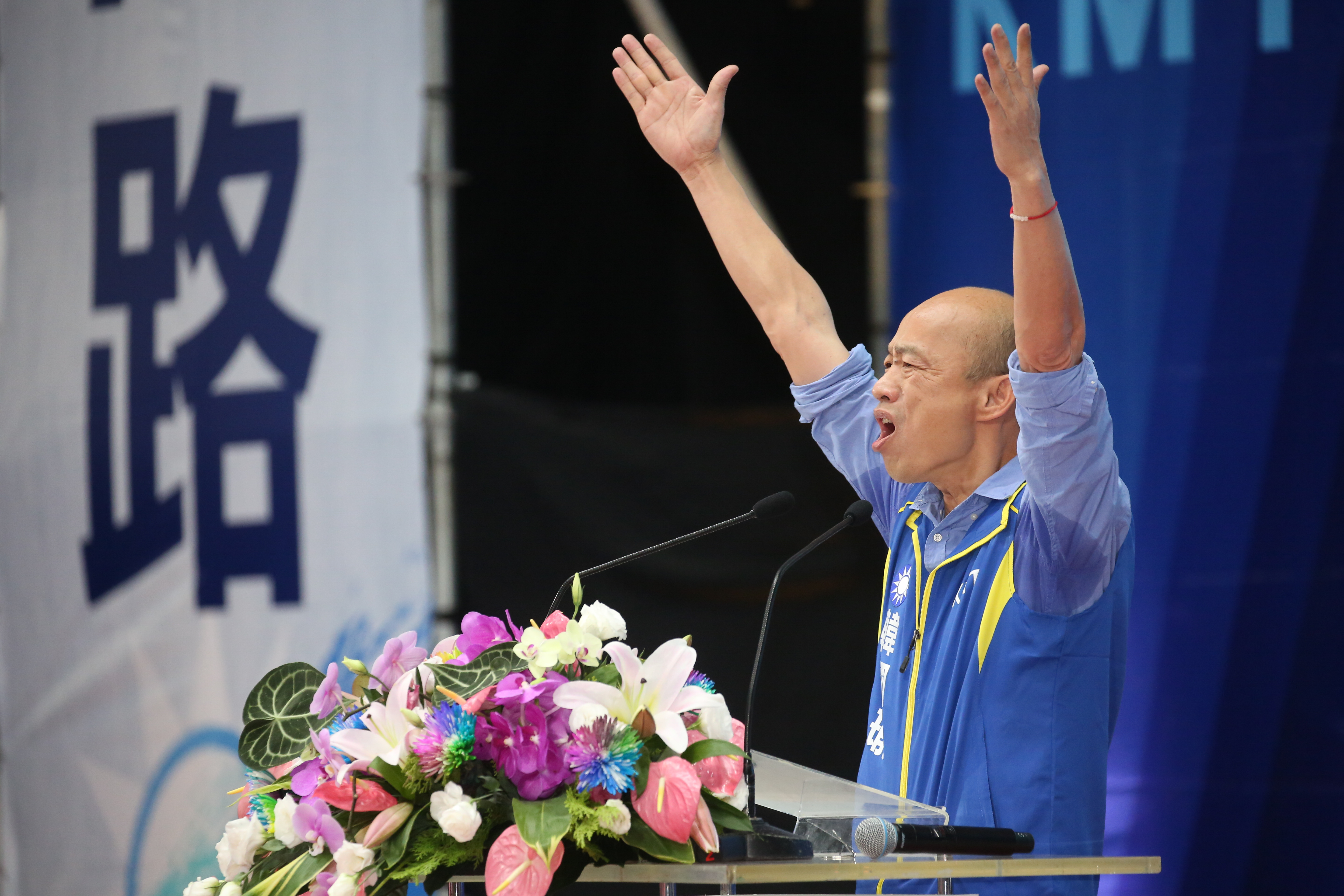 張善政稱讚韓國瑜是願意虛心聽他講政見的人。