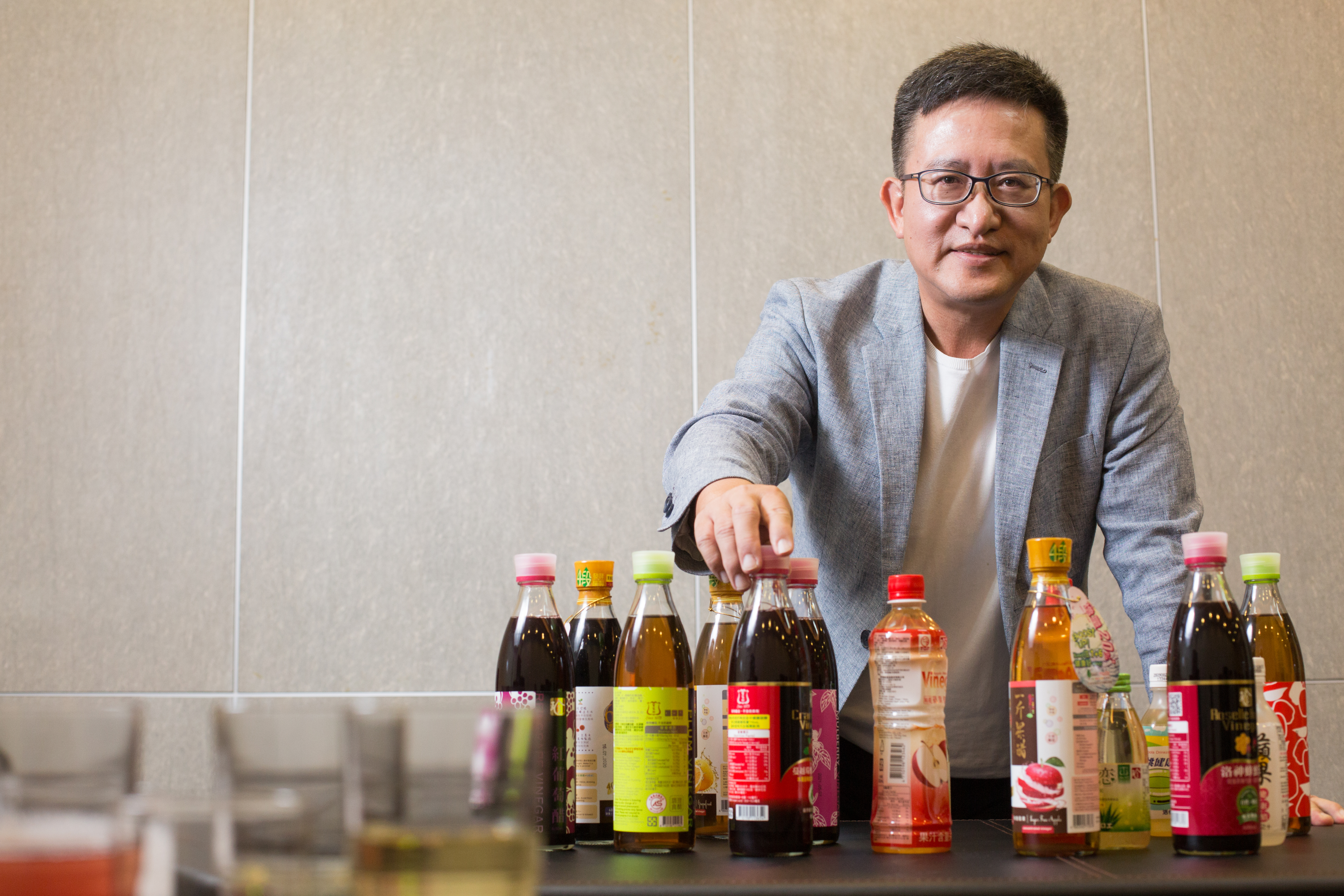 江中琨看好醋飮帶來的健康效應，將可取代珍奶，成為下一個台灣之光。